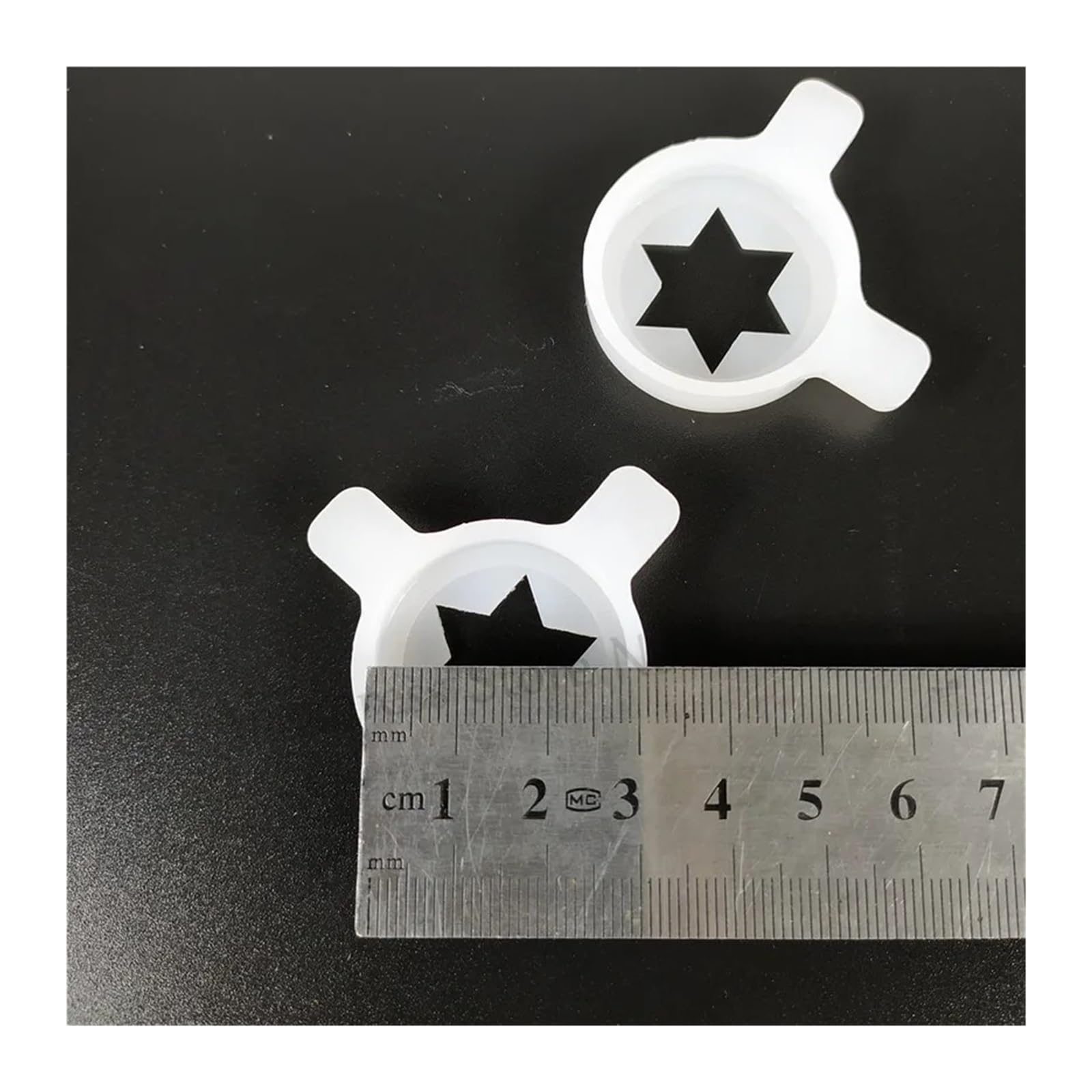 ALturn Piezas de Repuesto de Tapas de Modelado de hexagrama de Lujo 3 en 1, compatibles con Accesorios de Tapas de boquillas de plástico for máquinas de Helado Suave, diámetro Interior de 29 mm