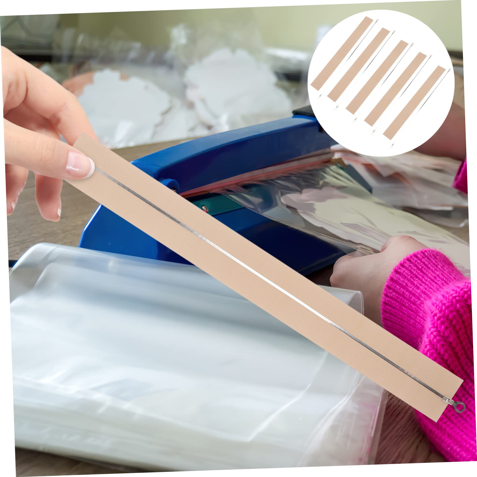 20piezas Tiras De Calefacción Para Selladora Manual De Para Máquina De Sellado Accesorios De Alta Para Empacar Bolsas Plásticas