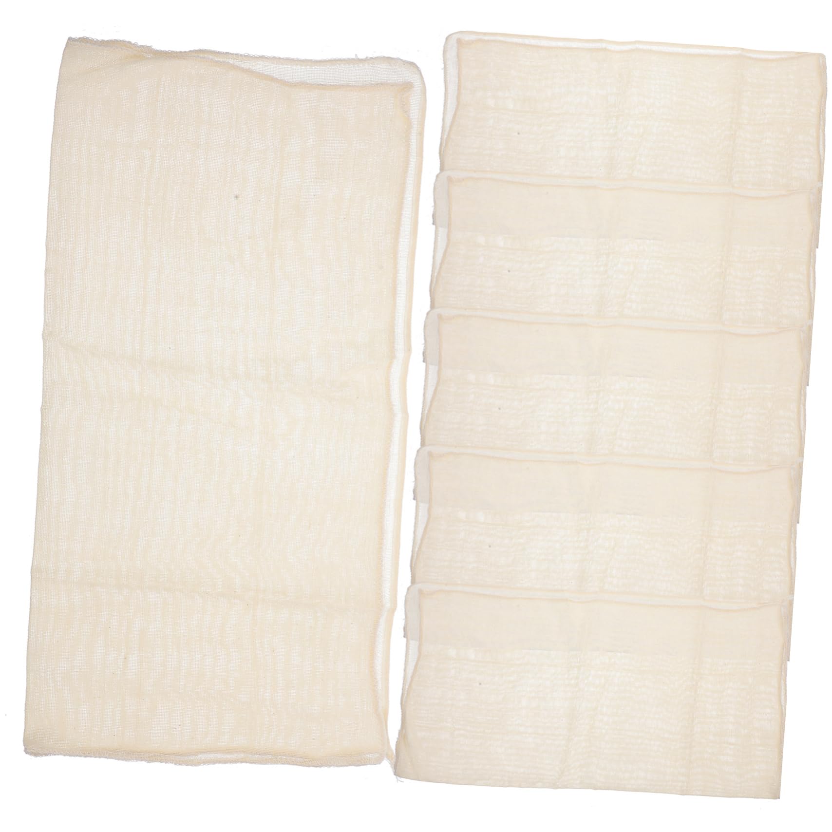 COLLBATH 6pcs Reusable Tofu Straining Cloth Convenient Multi-use Filter Cloth for Cheese Making Cooking and Canning Kitchen Essential