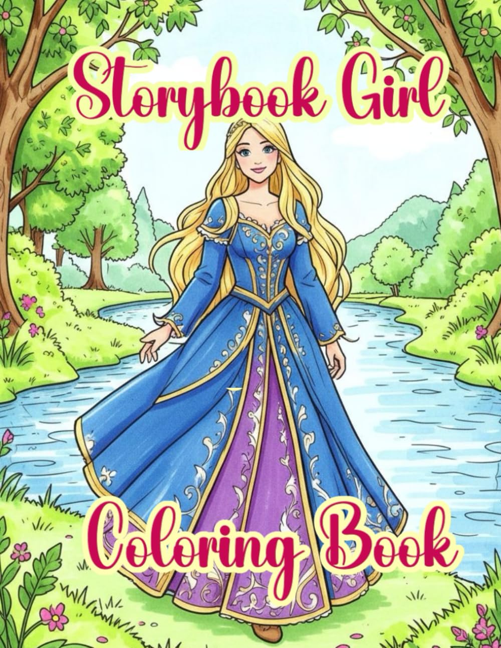 Storybook Girl Coloring Book