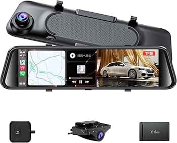 Amazon.co.jp: JADO ドライブレコーダー ミラー型 12インチ 2.5K UHD