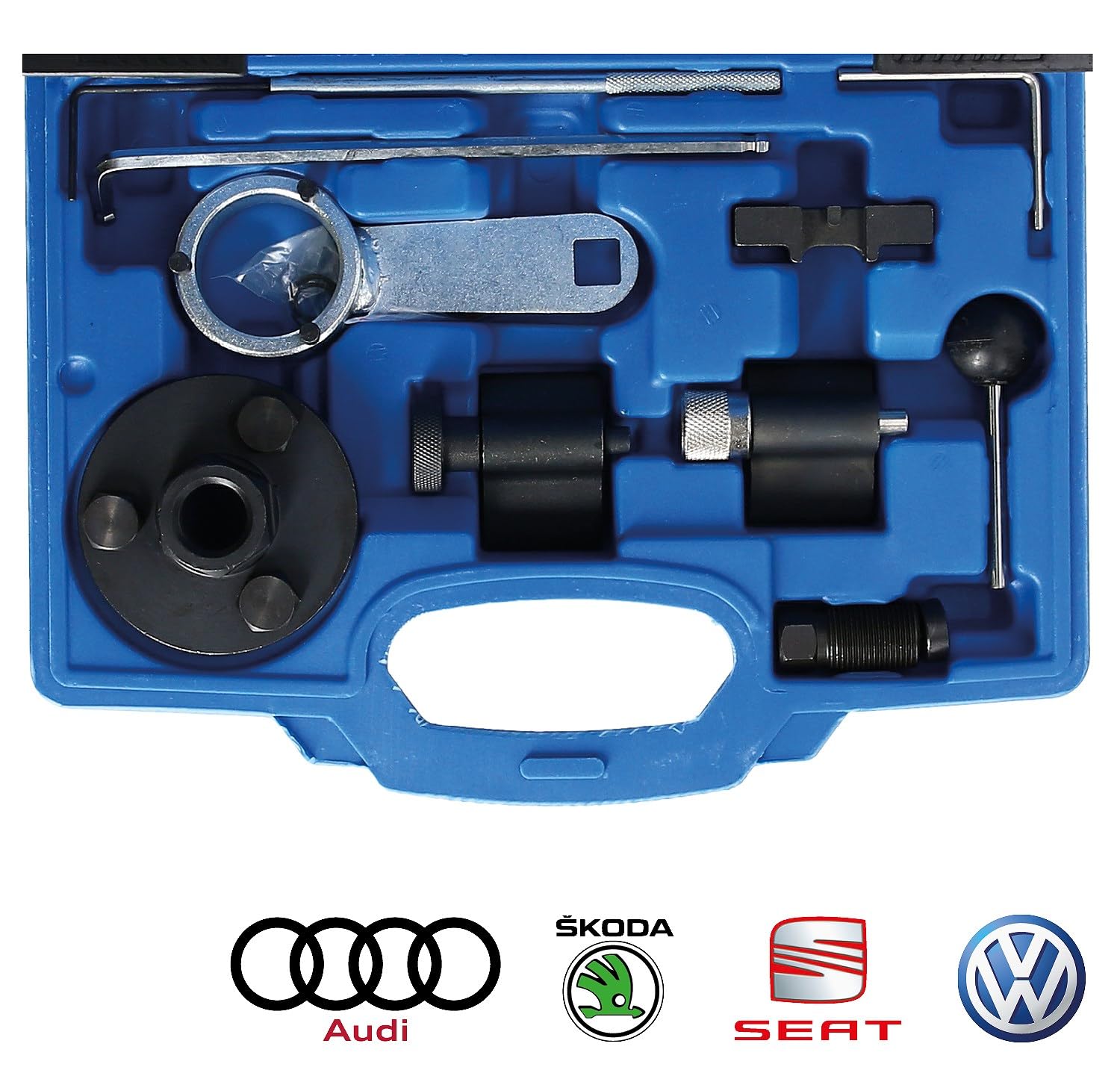 BRILLIANT TOOLS BT591070 Juego de herramientas de reglaje de motores para VAG 1.6, 2.0 CR TDI [Powered by KS TOOLS]