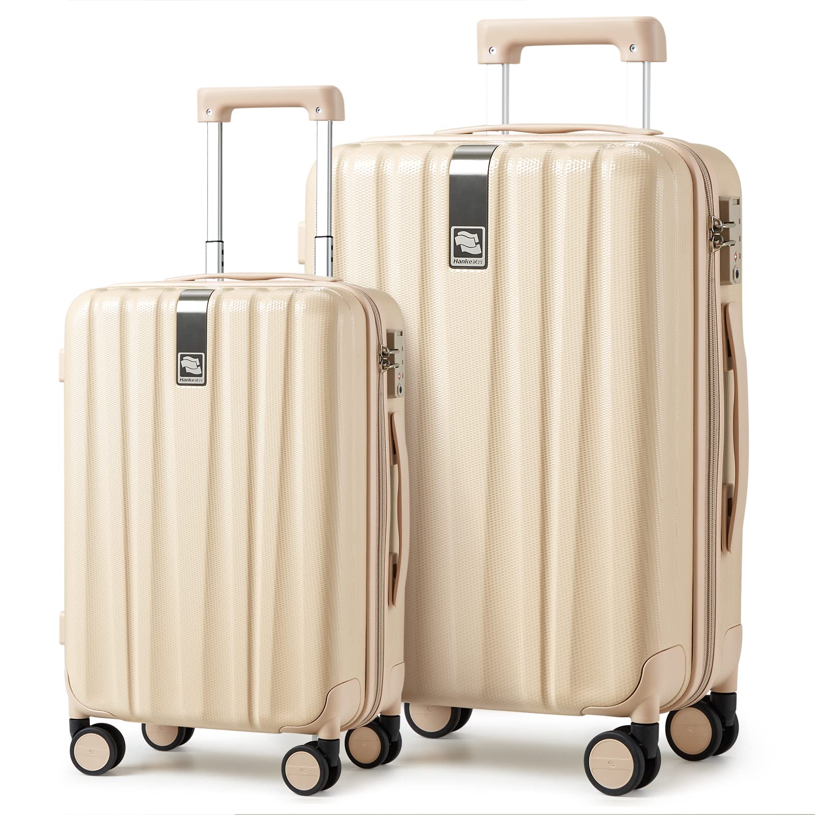 Hanke 20/29 Inch 2 Piece Luggage Sets PC Lightweight Hardshell