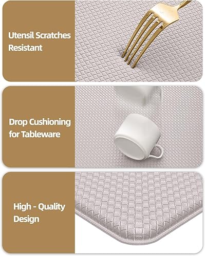 Miniatura 3 de Color G - Alfombras de cocina, alfombra de camino de cocina, alfombra de cocina acolchada antifatiga, antideslizante, impermeable, cómoda, alfombra