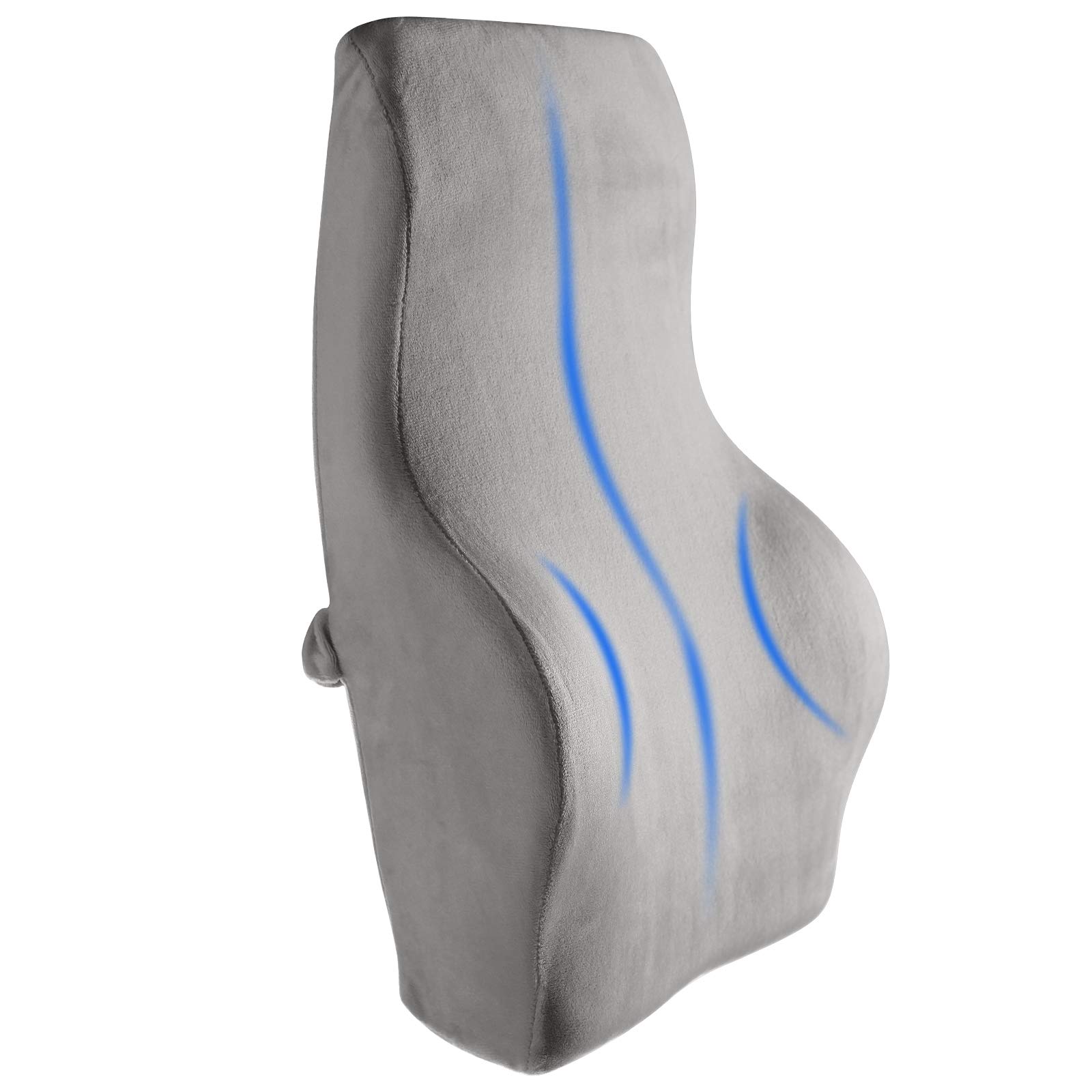 Lumbar Support Cushion Memory Foam,Back Support Cushion,Lumbar Pillow for Car Home Office Furniture,Ergonomics Orthopedic Design Relieve Back Sciatica and Tailbone Pain