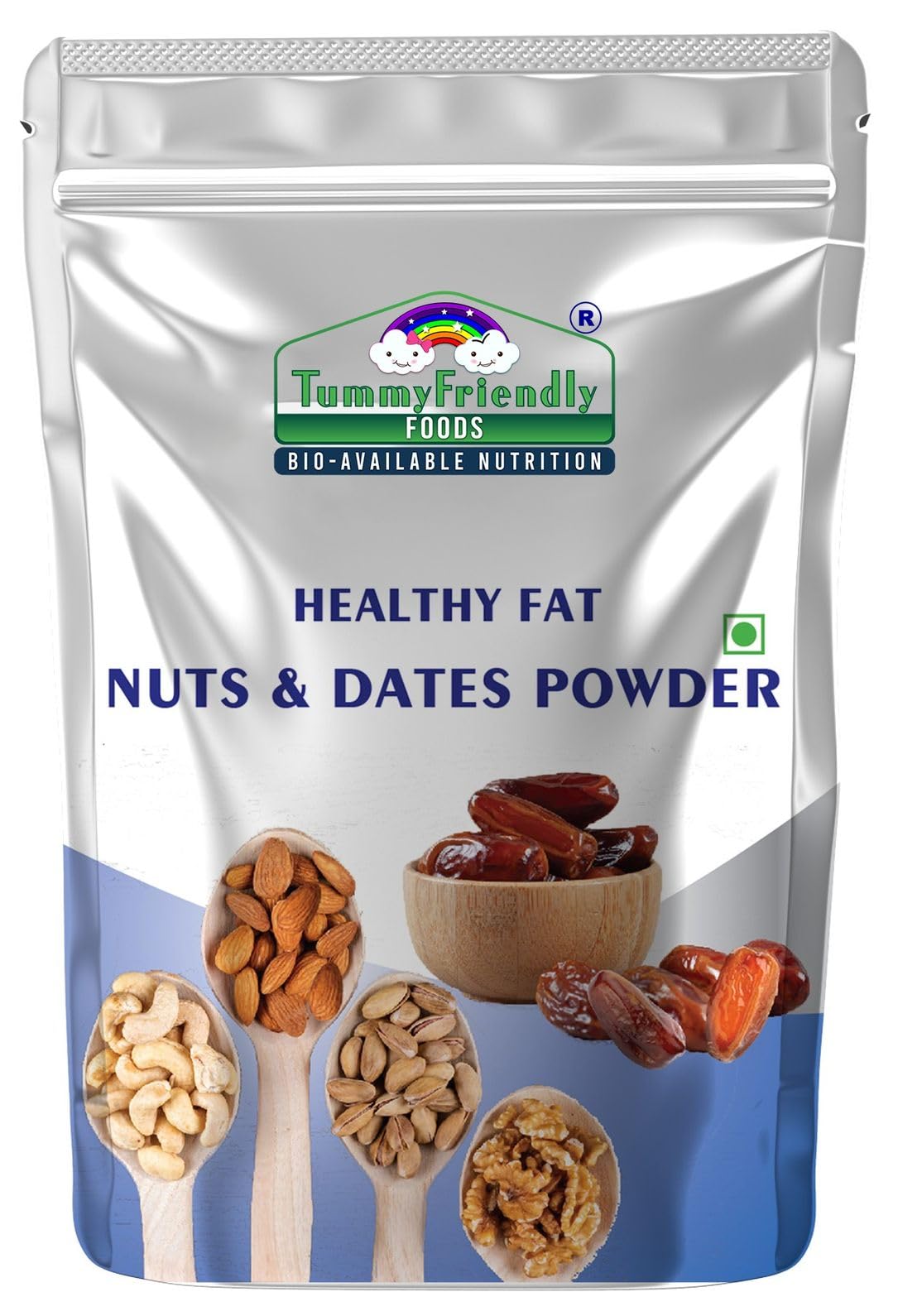 Foods Premium Nuts and Dates Powder | Natural Healthy Fat with Natural Sweetener | Organic Dry Fruit Powder For Baby | Dry Nuts Powder For Babies Kids and Adults. Buy Bigger Pack for a better price | 50g