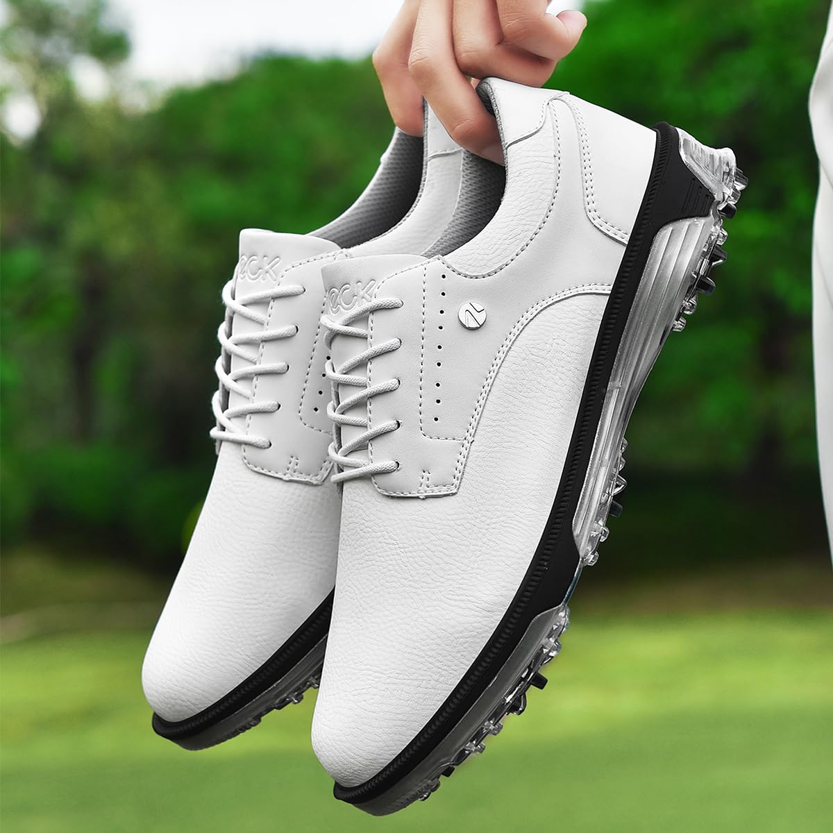 ULTIANT Golfschuhe Herren wasserdichte Langlebig Schnürung Atmungsaktiv Trainingsschuh für Golf