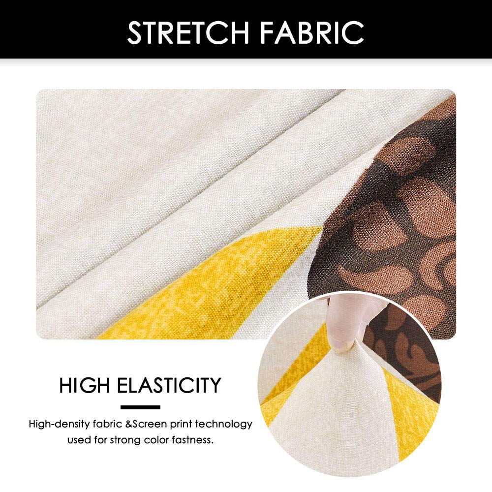 Cucina Fodera Sedia Sedie Coprisedia Fodera Per Sedia Elastico Elastico Geometrico Spandex Fodera Per Sedia Per Sala Da Pranzo Ufficio Banchetti Di Nozze Festa 6 Pezzi