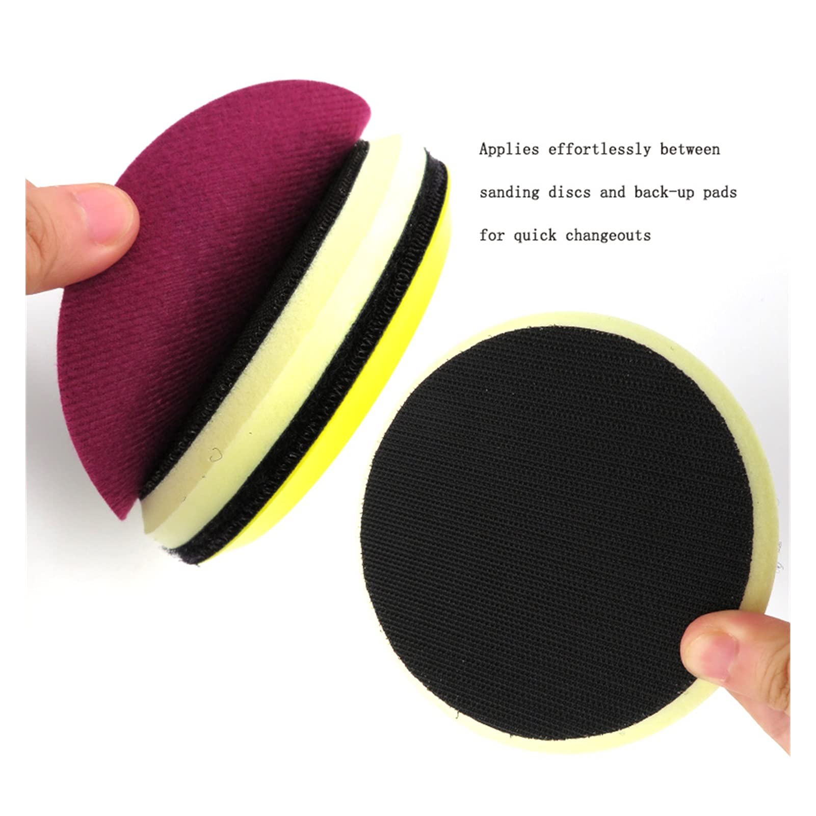 Pad polerski 5 SZTUK 5"125mm PU PUNA INTERFECES INTERFACE PAD FOVER HOOK I LOOP SANDER LINER POLERS PAD Części narzędzia