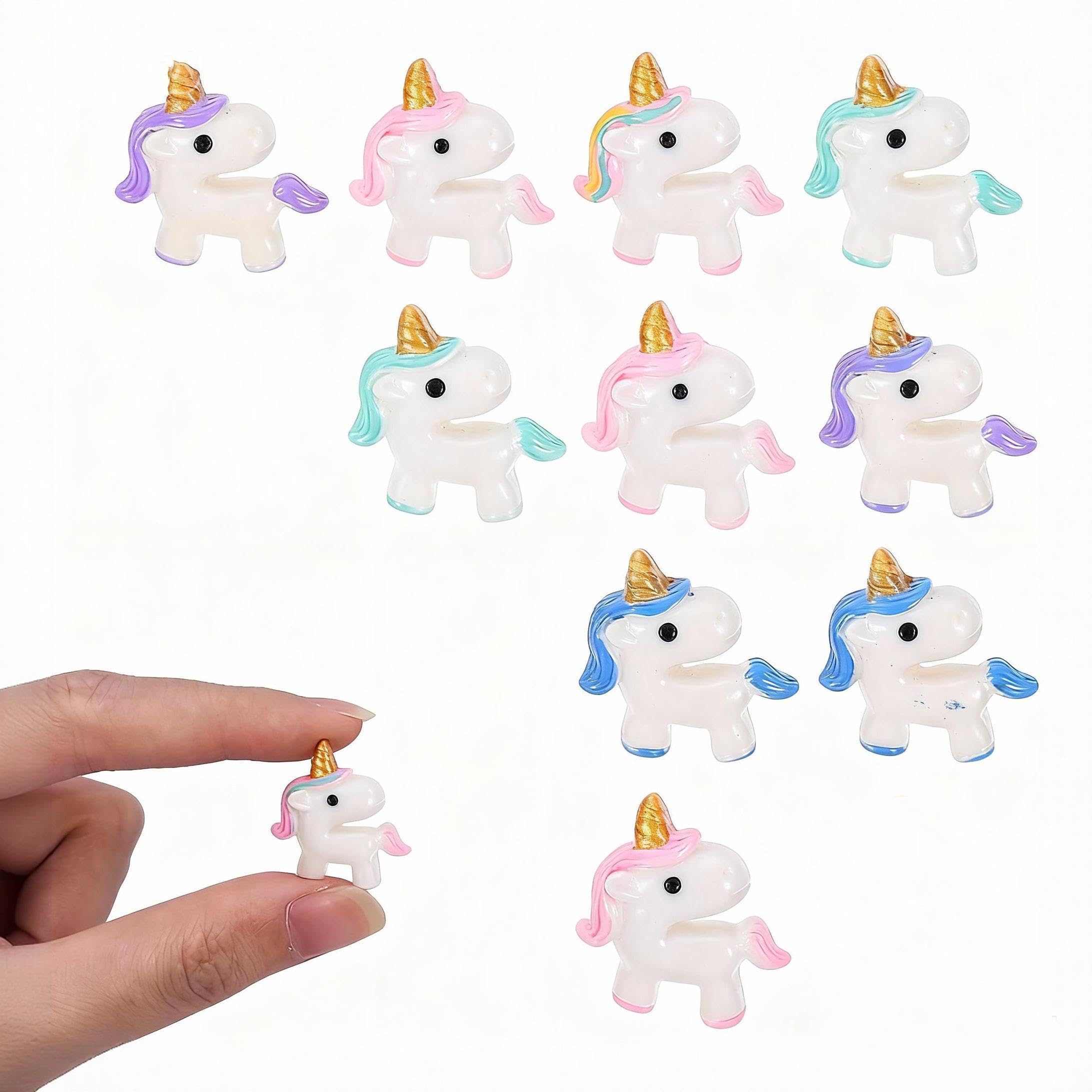 Chinchetas de unicornio TOYANDONA con 10 pasadores decorativos de dibujos animados para fotos