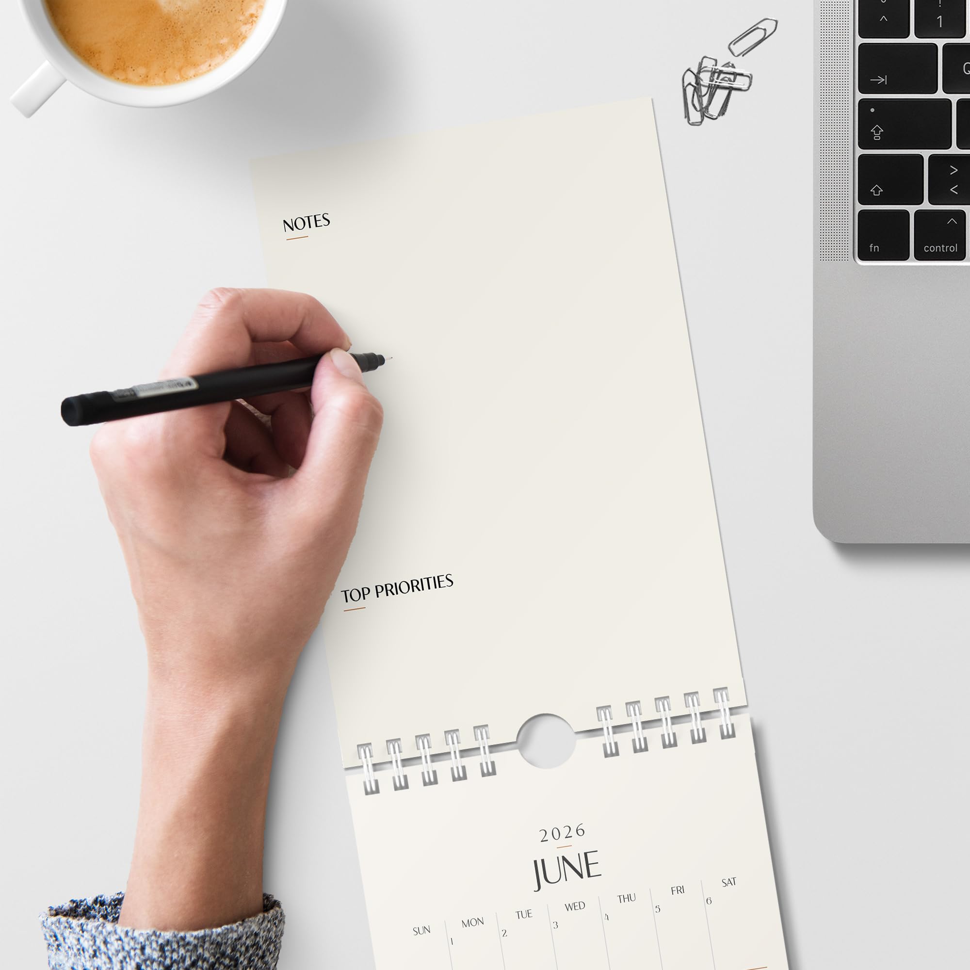 Mini Calendar 2026, 6'' X 9'' Small Calendar Runs From January 2026 Unitl June 2027, Little Notepad Calendar For Wall, Desk, Bulletin Board Or Fridge - View #10