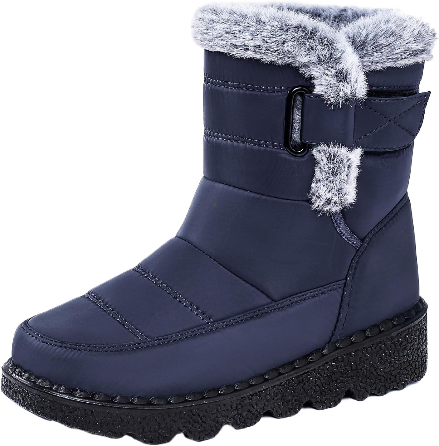 Women's Waterproof Frosty Snow Boot,Women's Casual High-top Shoes, Winter Plush Lining Warm Shoes Thick-soled Lace-up Snow Boot