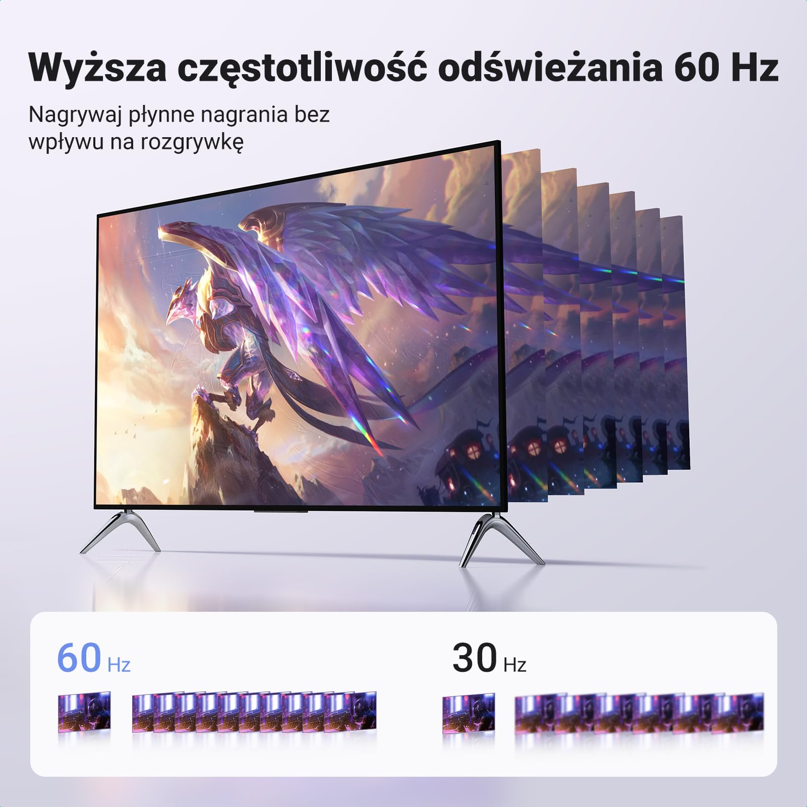 UGREEN Karta capture, wejście 4K, zapis 1080P, HDMI na USB C/A | 1080P Video Grabber do gier, nagrywania, streamingu, kompatybilny z Switch PS5 Xbox TV Stick Camera Laptop iPad Mac