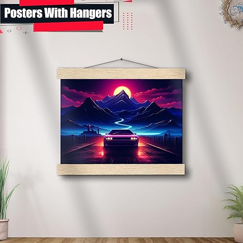 Miniatura 3 de Unique Synthwave Style Retro Art, 80s style art, framed poster print, guest room art, cool living room art, Framed Art Decor, Wall Art