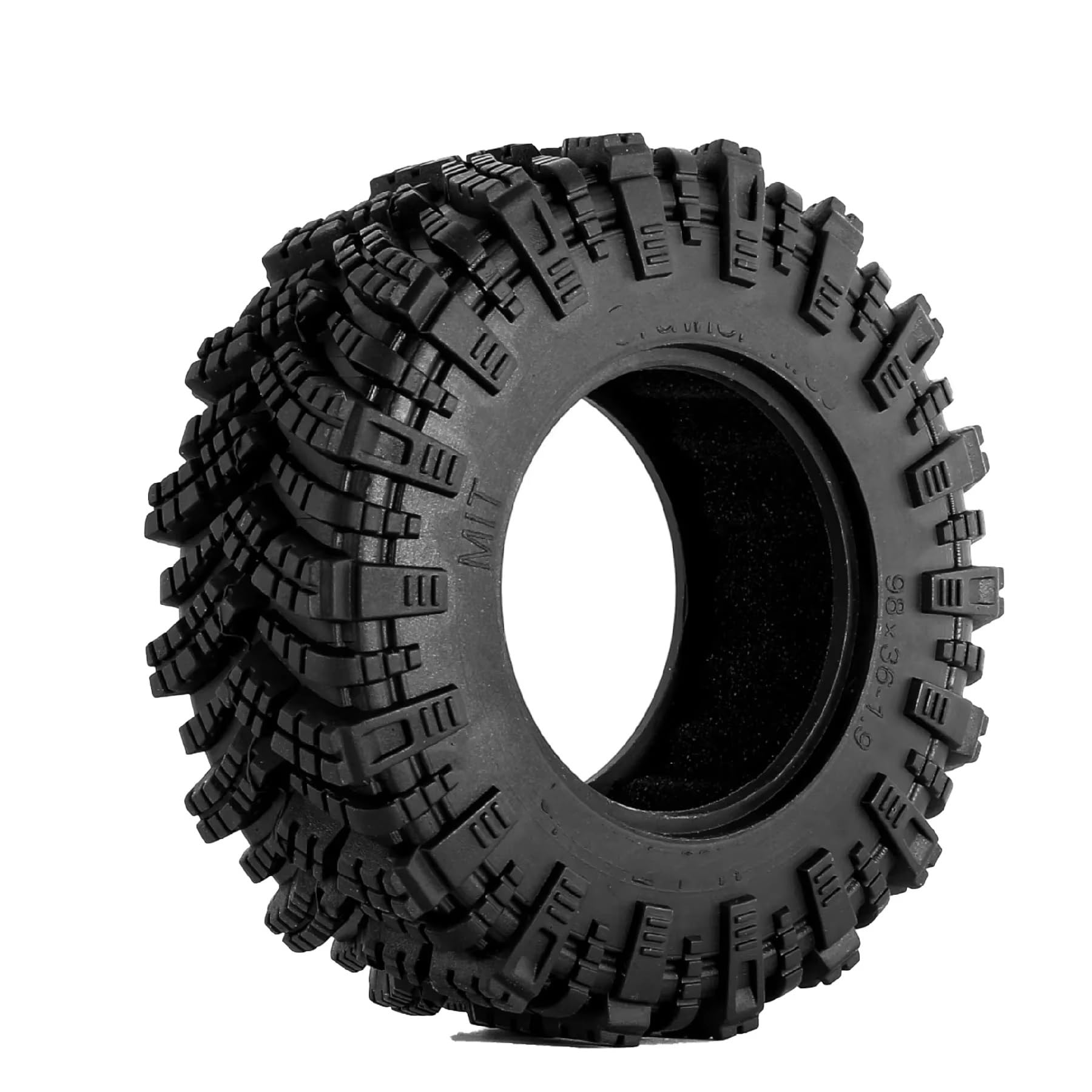RC Ruote Gomma Compatibile Con Axial Per SCX10 Pro Per Capra Per Traxxas Per TRX4 D90 Per Redcat 1/10 RC Crawler Car Pneumatico In Gomma Morbida Da 98 Mm E 1,9"