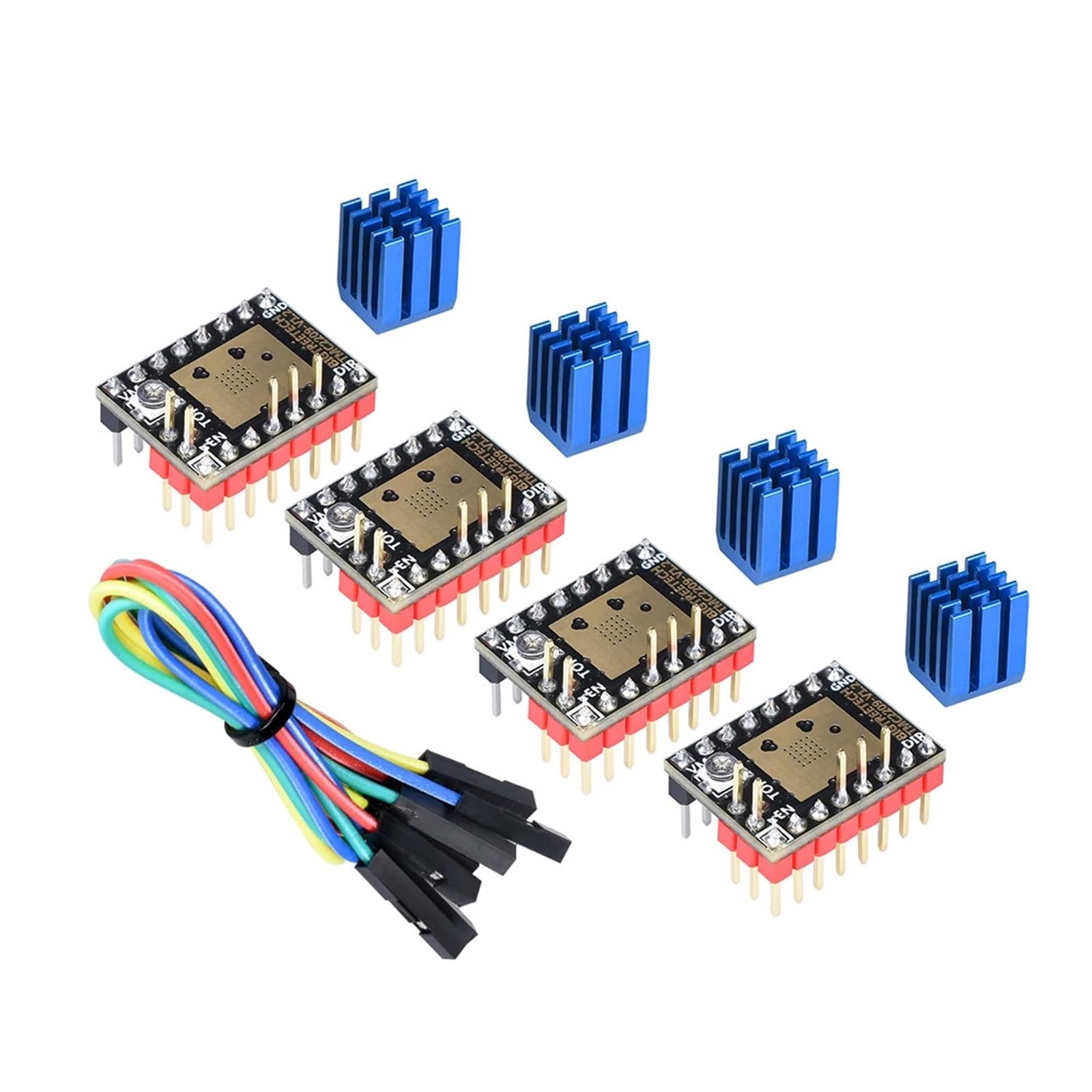 BIGTREETECH SKR V1.4 Turbo Actualización de Placa Base 32 bits | Controlador TMC2209 del tablero de control for impresora 3D Ender3 CR10(SKR V1.4 Turbo,With 5xTMC2209)