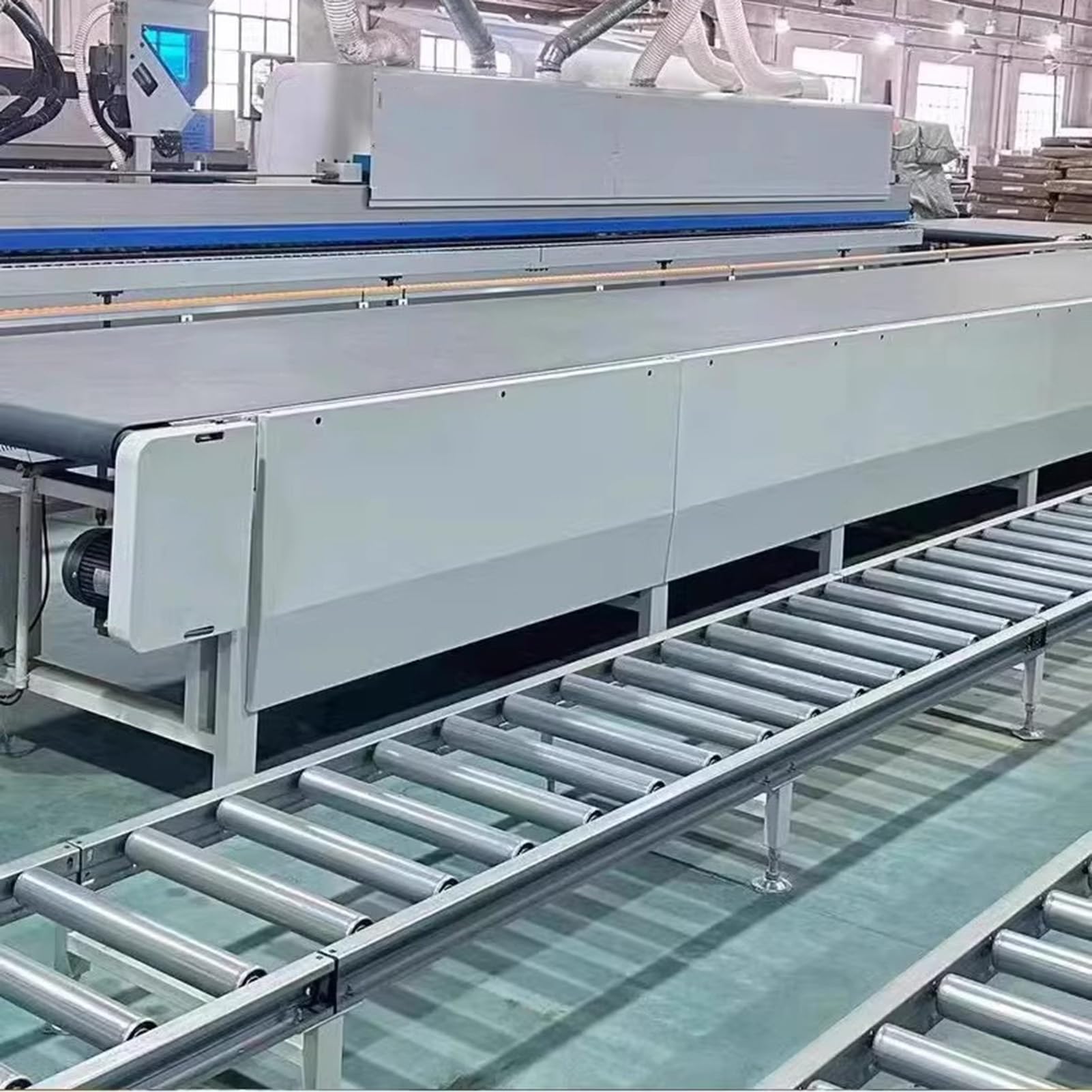 Carrello trasportatore a rulli in acciaio galvanizzato Powerless non alimentato 100-150 x 60 x 30 cm Rullo di ricambio resistente per una movimentazione fluida dei materiali (1 pz)