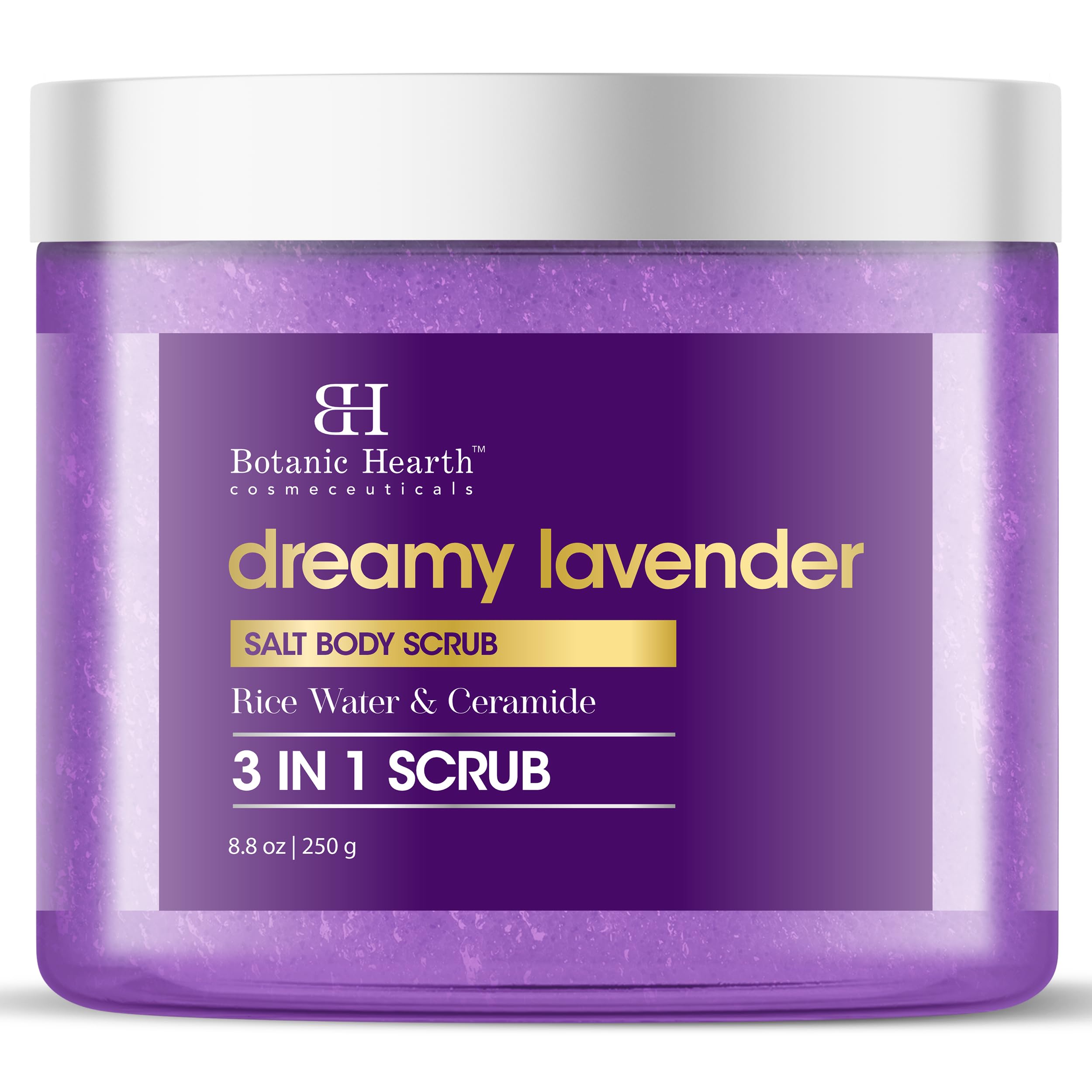 Botanic Hearth Dreamy Lavender Body Scrub 8.8 fl oz (250 g), 250 g (Pack of 1)