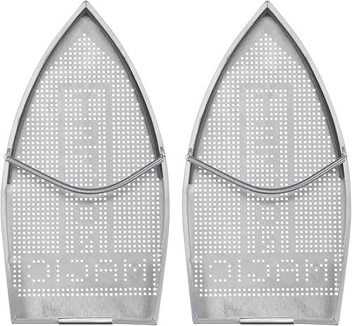 2pcs Cubierta de hierro antiadherente Zapato de hierro eléctrico de aluminio Herramienta asistente de hierro Único de hierro Accesorio de placa de