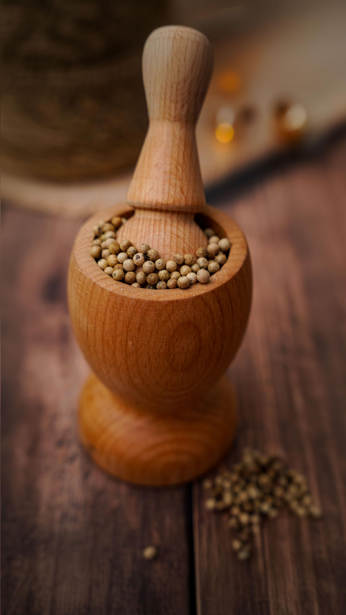 Holistic Corner Organik Beyaz Karabiber Tane | Organic Whole White Peppercorns | 85g