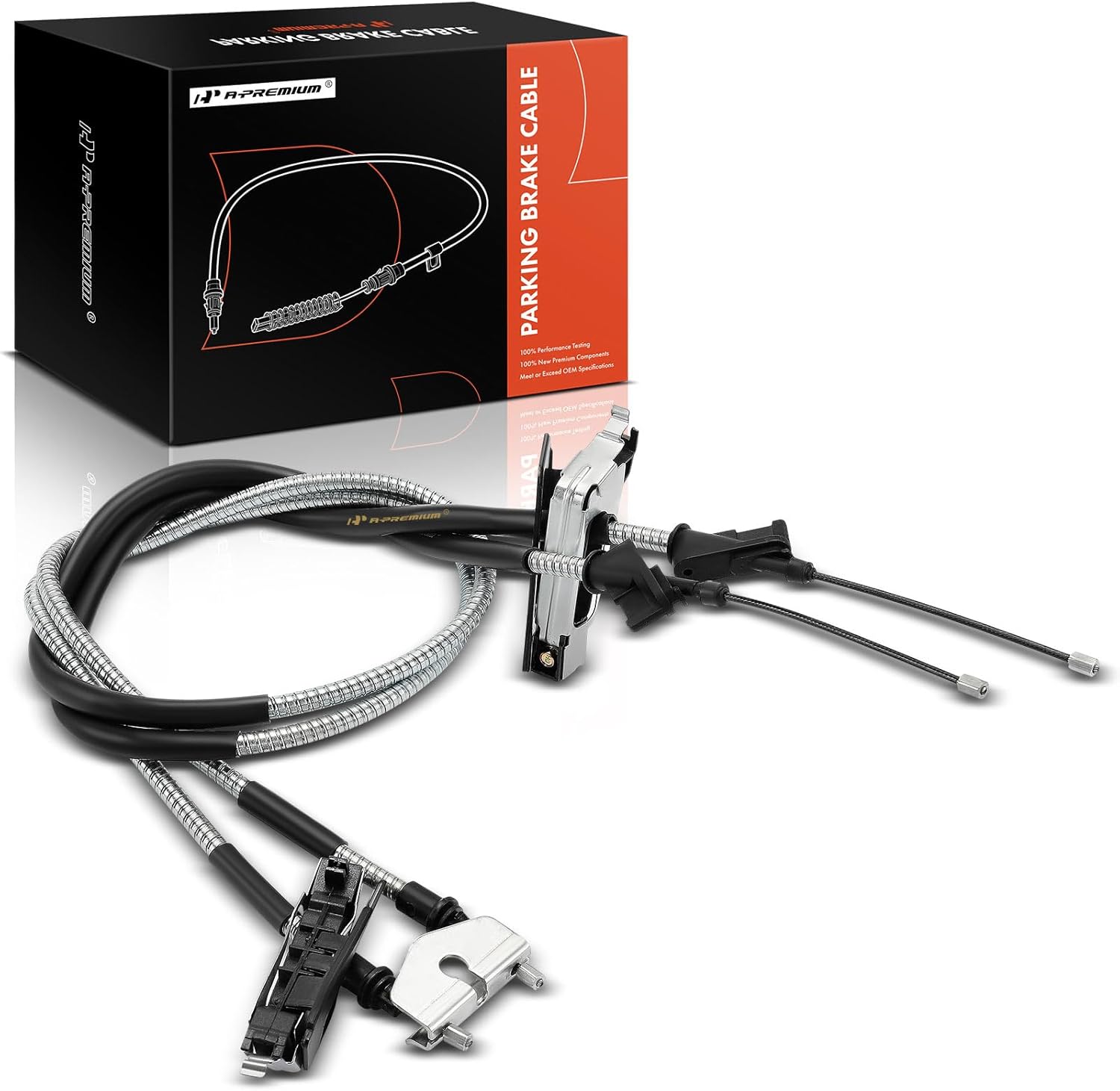 A-Premium Intermediate Side Parking Brake Cable Assembly Compatible with Ford Models: Focus 2000-2005 - Replace# 1M5Z2A603AA