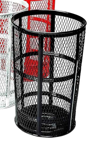 Witt Industries EXP-52BL - Receptáculo de acero para exteriores (48 galones, redondo, 23 pulgadas de diámetro x 33 pulgadas de altura, color azul