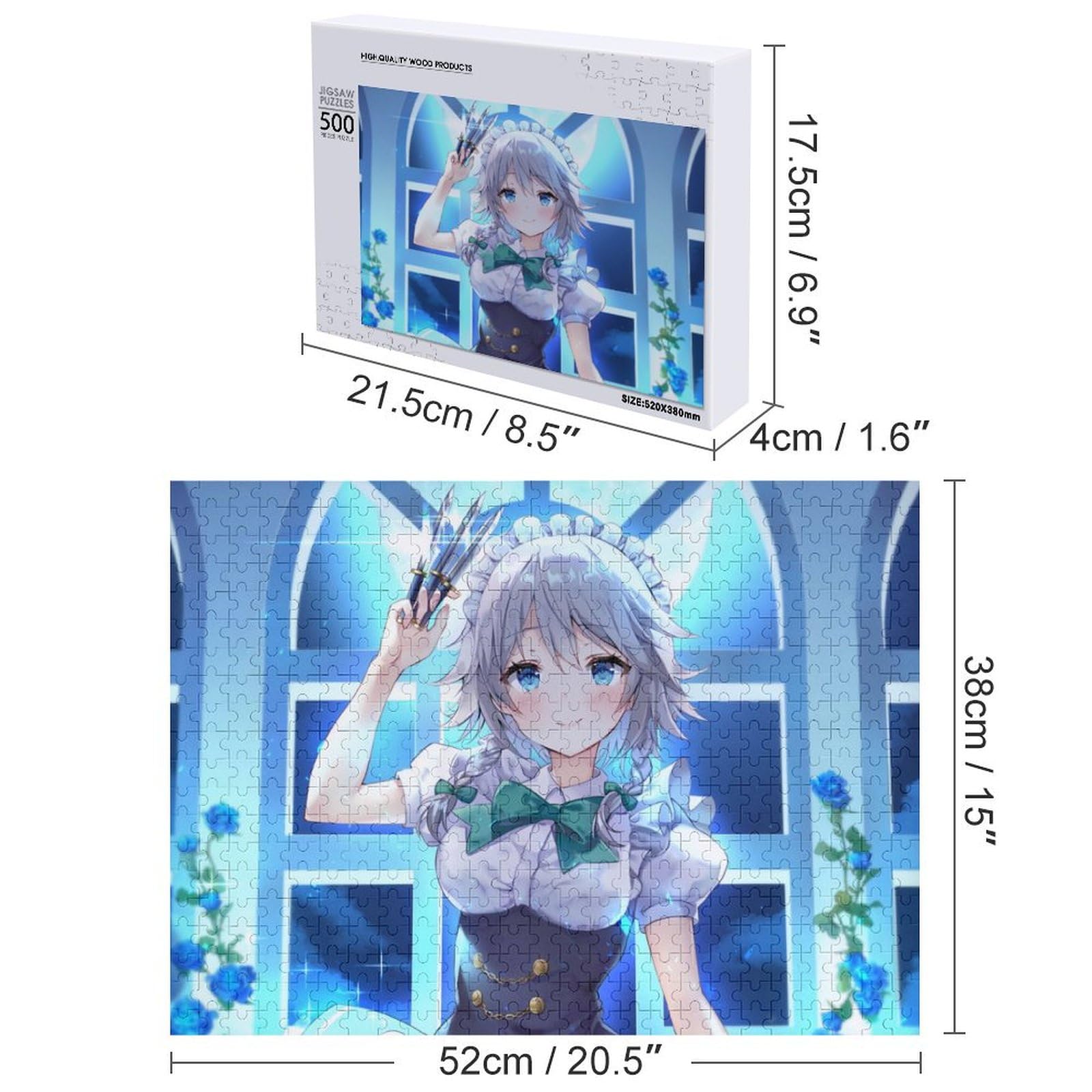 Amazon.co.jp: ジグソーパズル 東方シリーズ 十六夜咲夜 500 PCS 木製