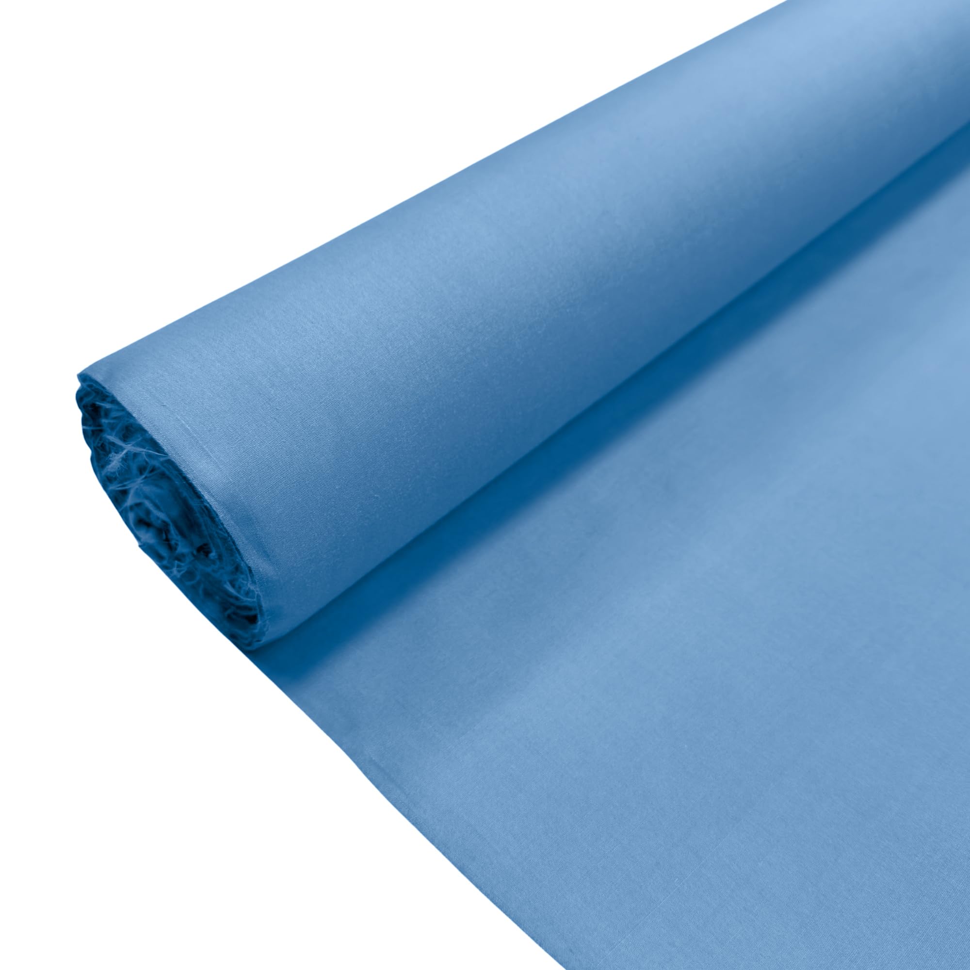Cornflower Plain Polycotton Fabric Dress Craft Poly Cotton Material | 2 Metre (200cm x 112cm) | Soft Poly Cotton for Sewing, Dressmaking, Crafts, Bunting & Lining โ image 1