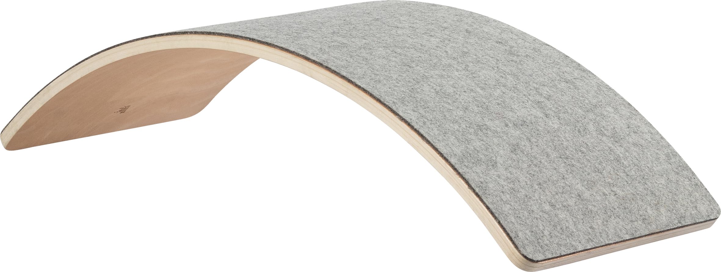 goki 59968 - Balance Board Wave aus Holz und Filz, Motorikspielzeug für Jungen und Mädchen, Gleichgewichtstrainer bis 150kg belastbar, Wackelbrett im Kinderzimmer, 82 x 30 x 1,6cm, ab 2 Jahre