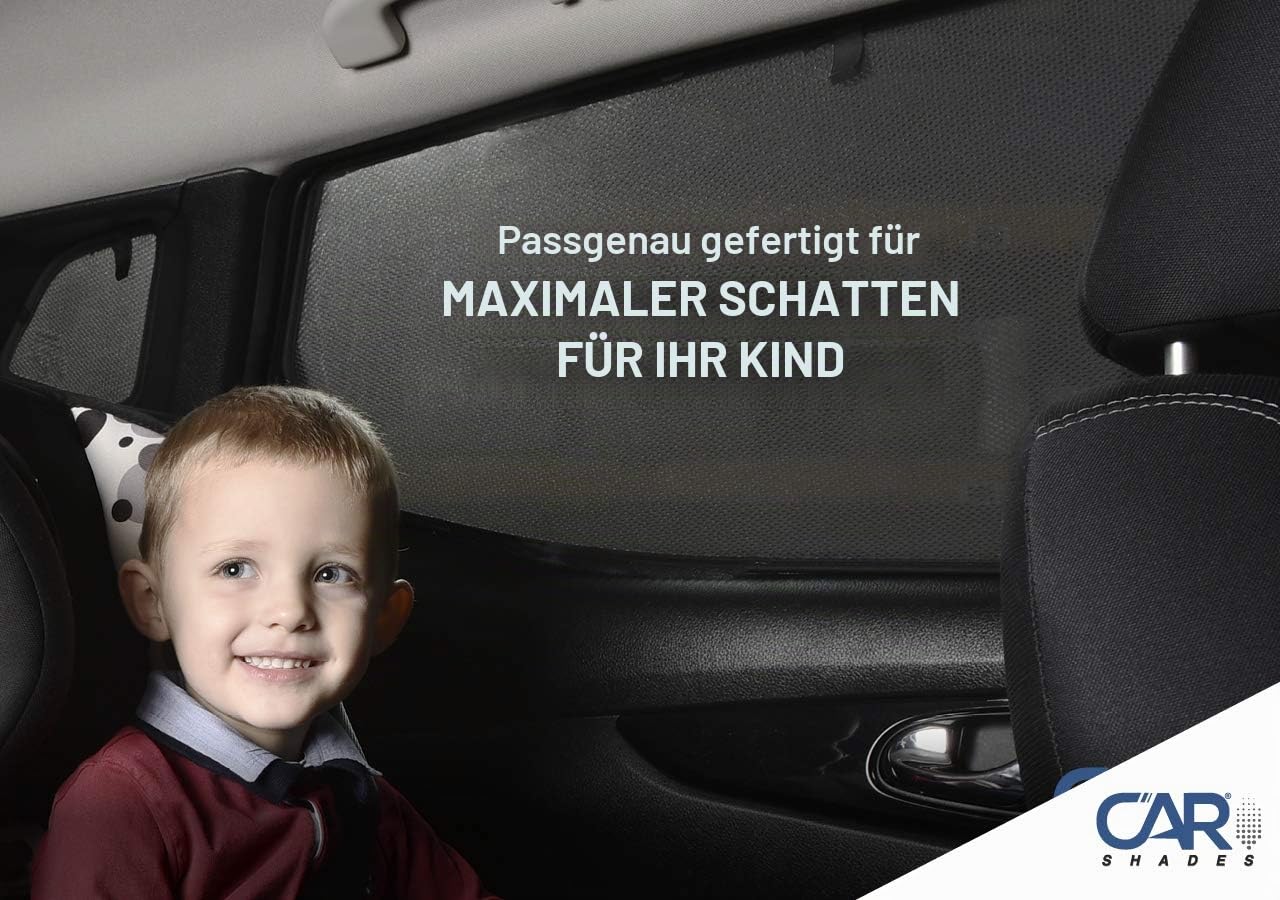 Satz Car Shades (Hintertüren) kompatibel mit Seat Leon 5F ST 2013-2020 (2-teilig) Passgenaue Sonnenschutzblenden
