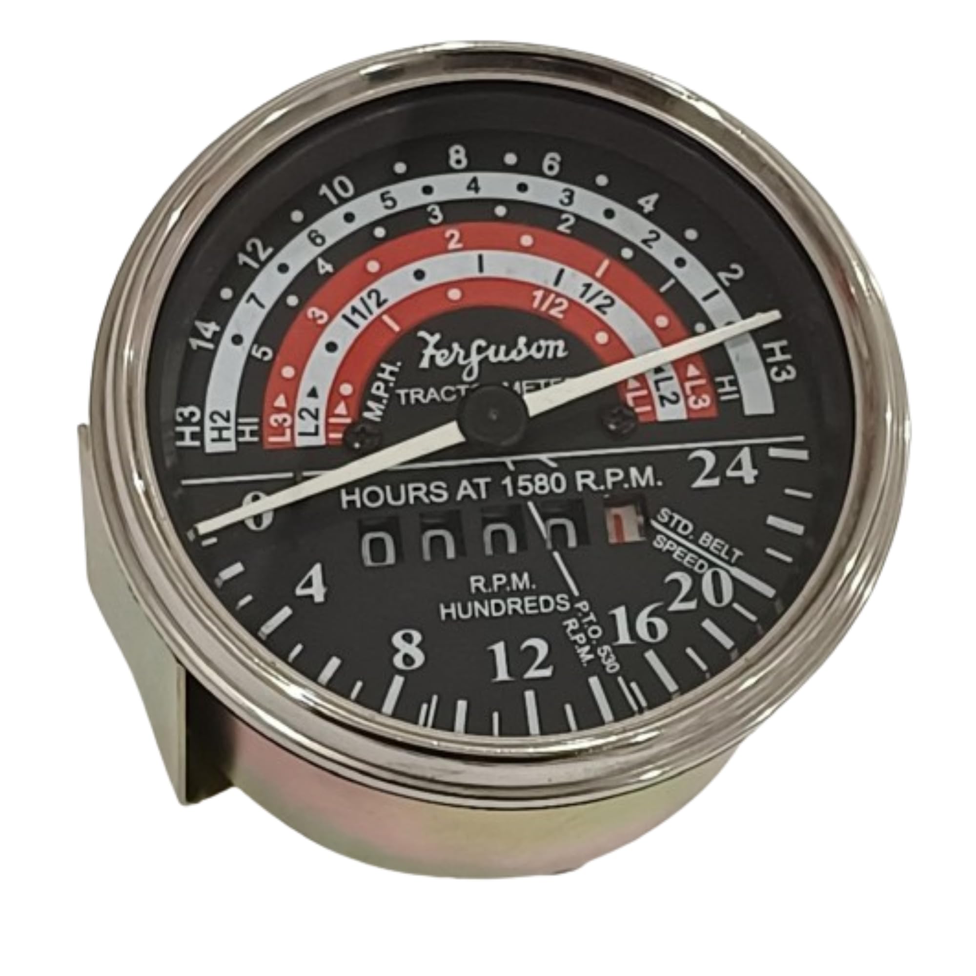 Massey Ferguson 193966M91 - Contagiri per trattore Massey Ferguson TO35 F40 50 65 Massey Ferguson Contagiri trattore/Anti Clock Wise Tachometer-MF 35, 133, 135, 140
