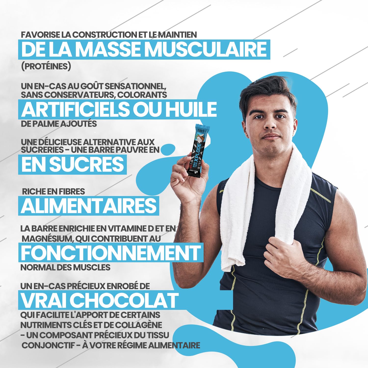 Olimp Protein Xplode Bar 25x40g Noix de Coco