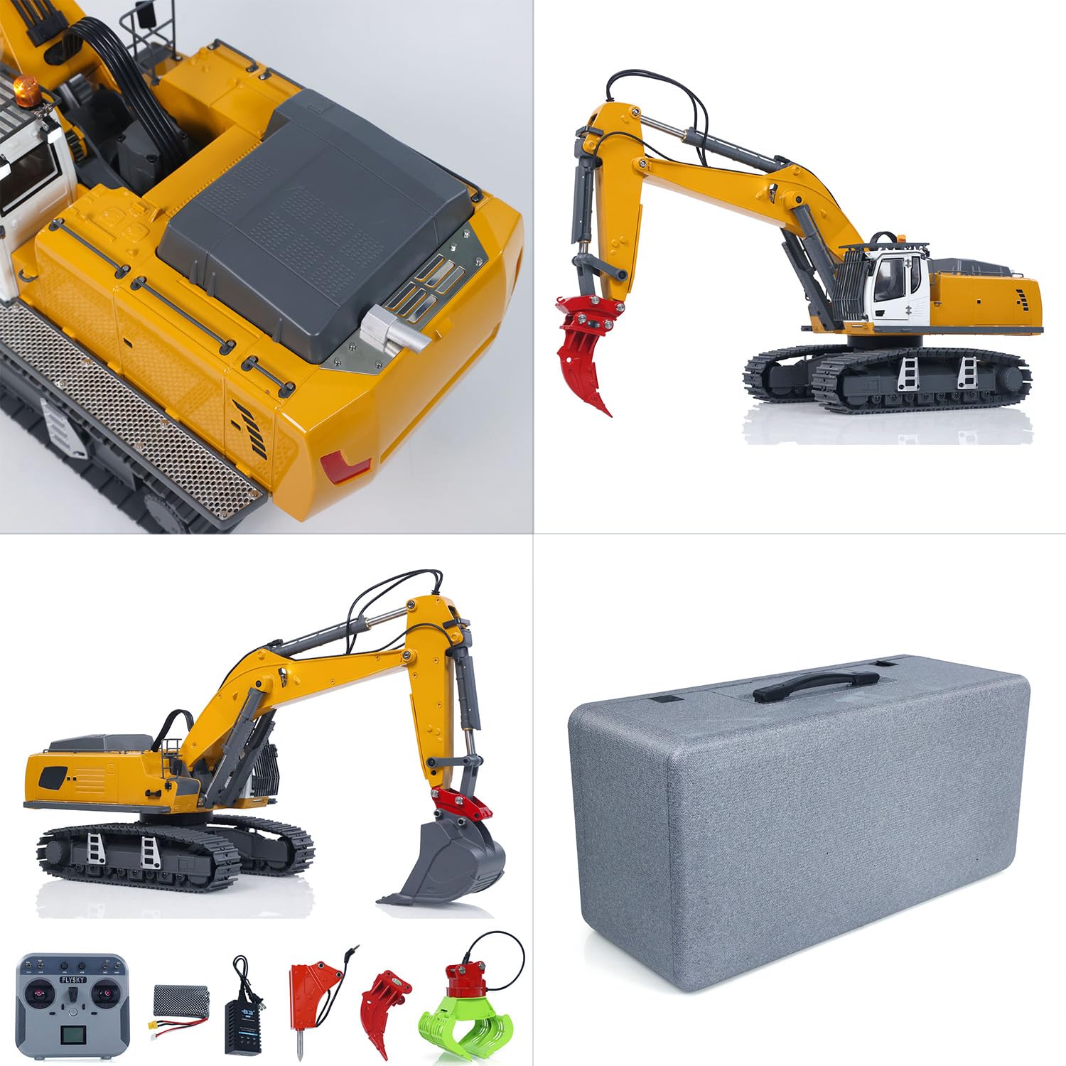 TOUCAN RC HOBBY 1:18 Kabolite 5901 100S Elettronico Sollevamento RC Escavatore Flysky Telecomando Digger Ingegneria Veicolo Elettrico Ripper Hammer Hobby Modello