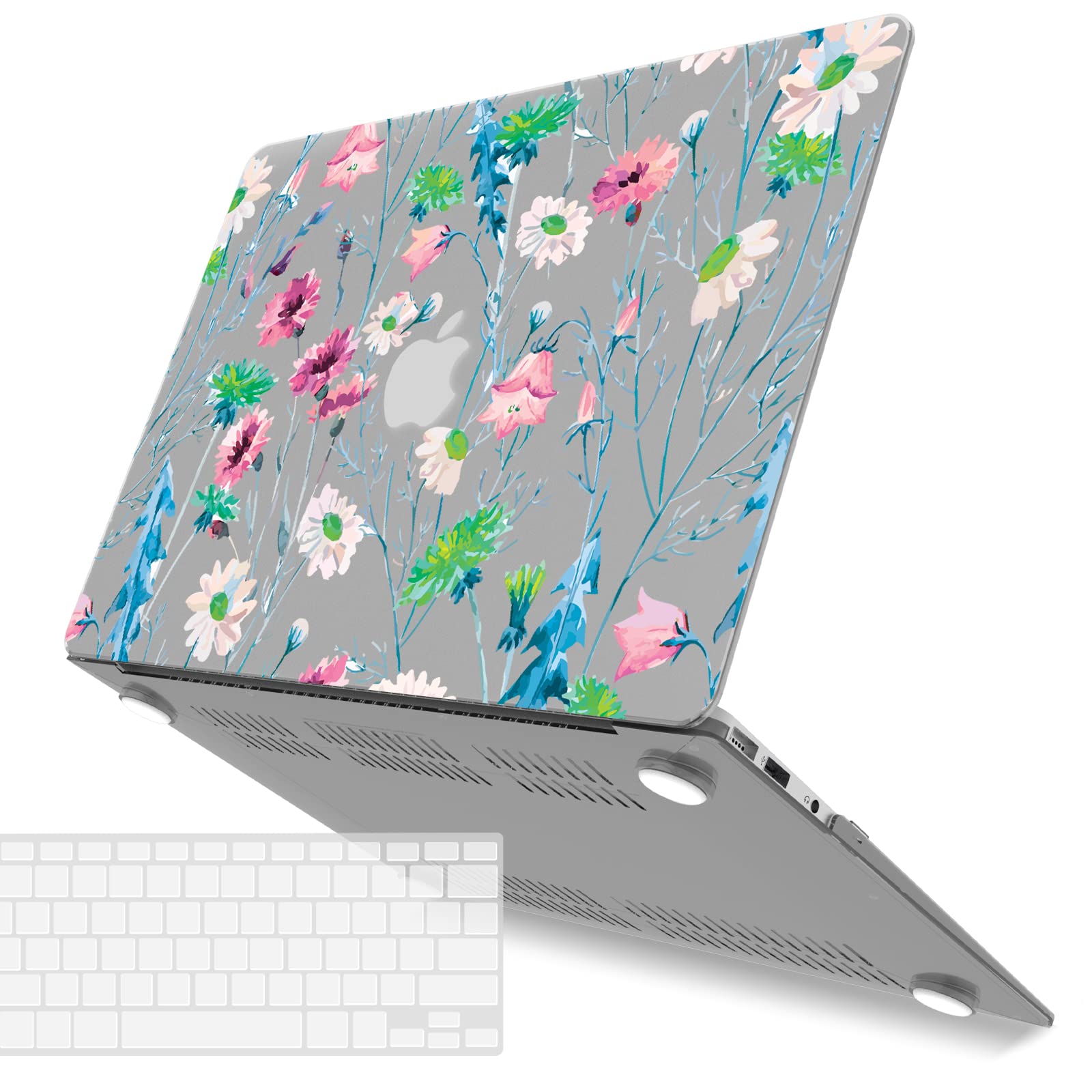IBENZER Compatible with Old Version MacBook Air 13 Inch Case (2010-2017 Release). Models: A1466 / A1369, Plastic Hard Shell Case with Keyboard Cover