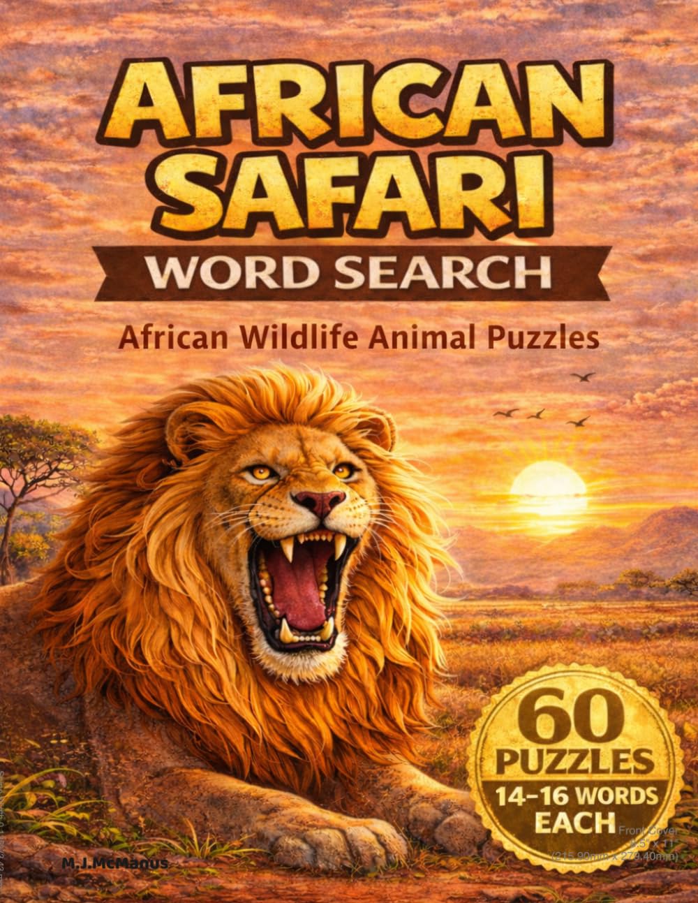 African Safari Word Search: Wild Life Animal Puzzles