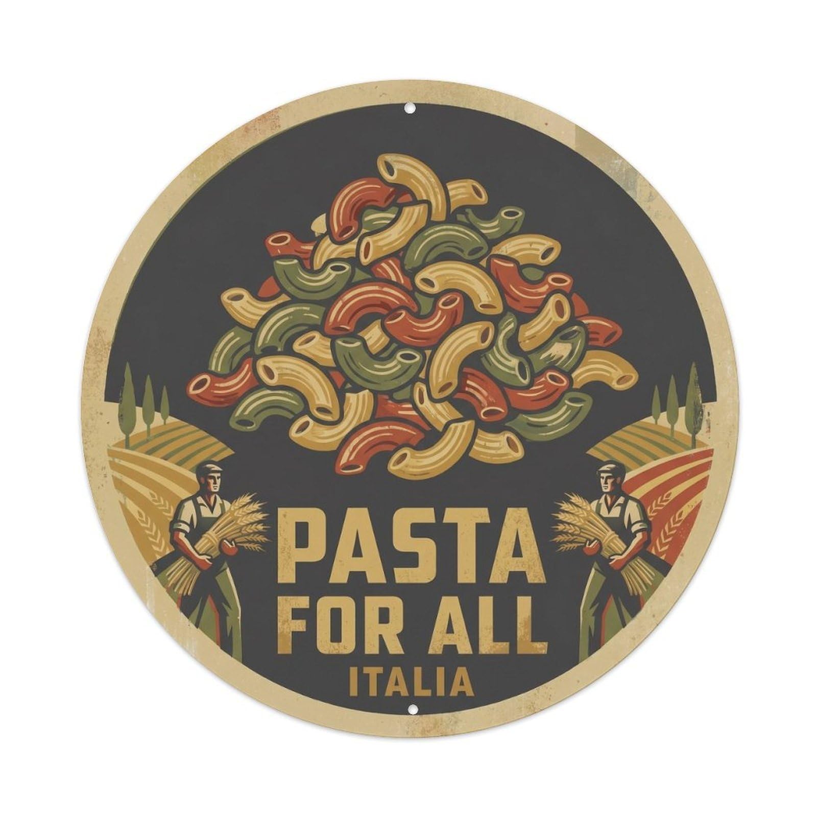 Pasta Sauce Silkscreen Italian Restaurant Metal Tin Sign