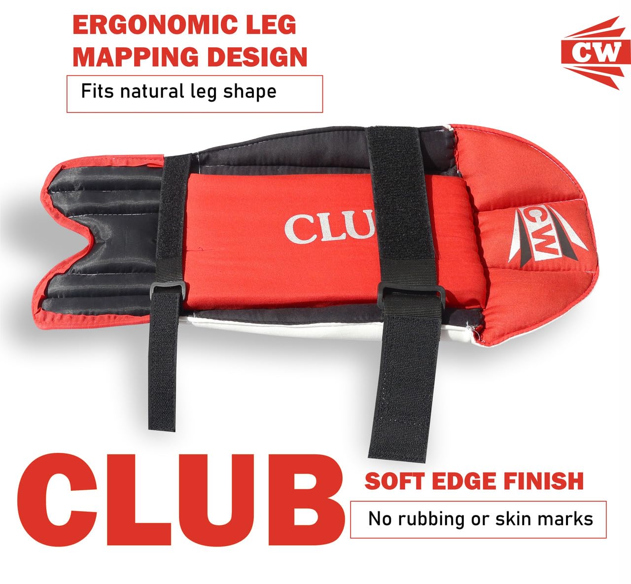 CW Club Wicket Keeper Pads | Lightweight Adjustable Adult Sports Legguards | Cricket Practice Academy Training 4