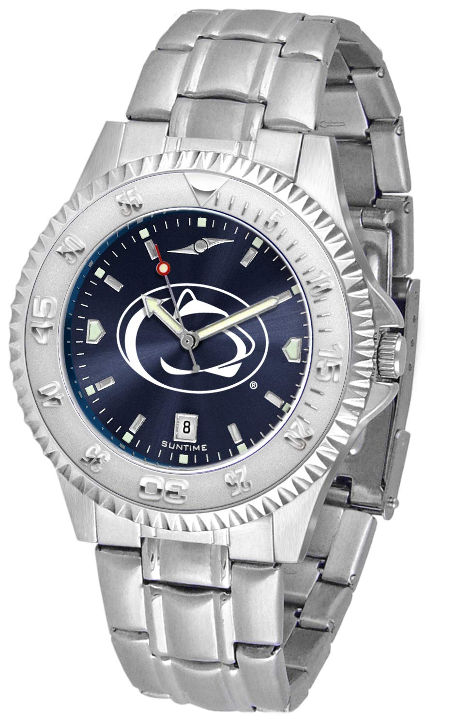 SunTime Men's Competitor 40mm Quartz Watch, 20mm Stainless Steel Strap, Anochrome Dial