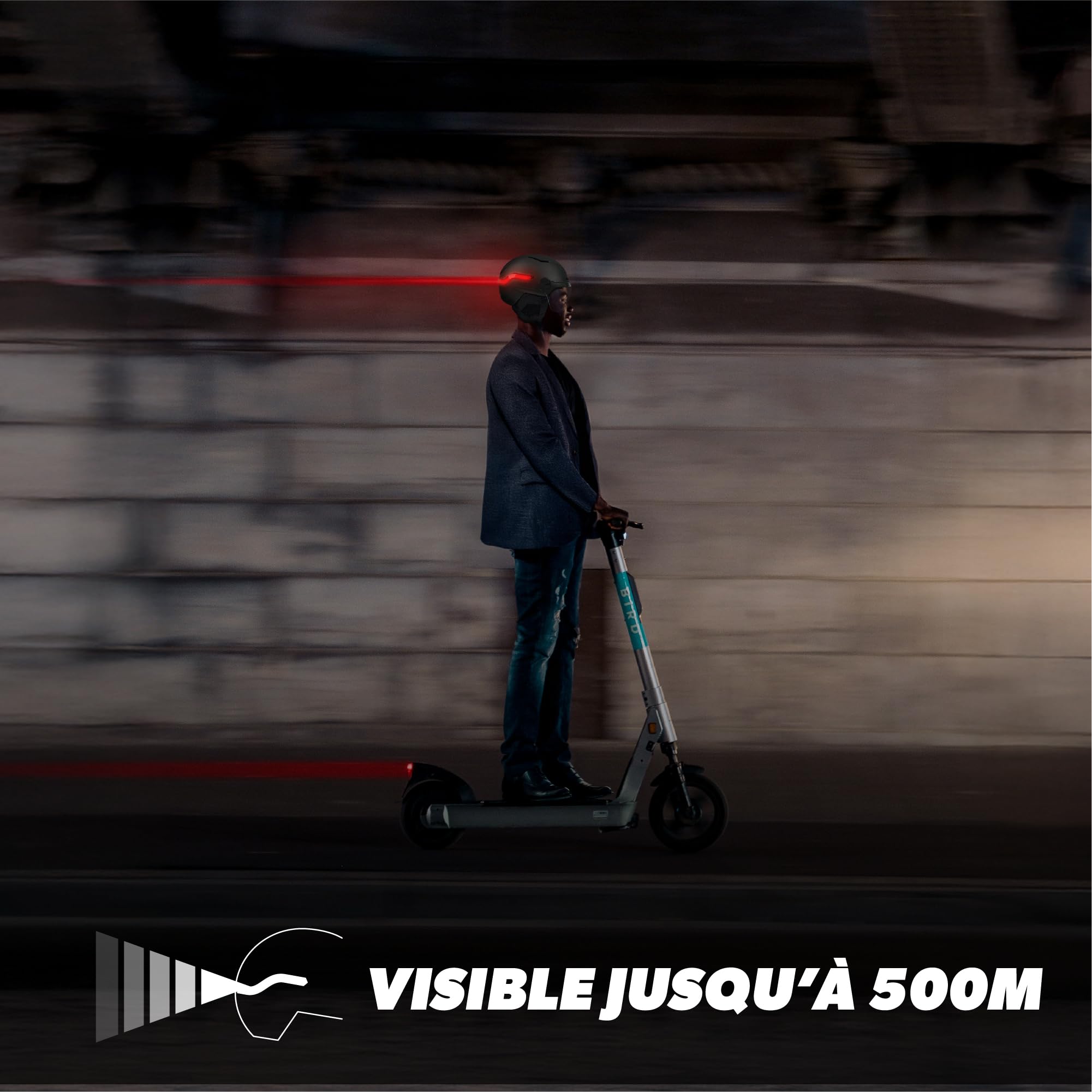 T'nB Vizion Casque Vélo Trottinette Électrique LED Connectées Détection Freinage Automatique Clignotants Télécommandés Visière Anti-UV Batterie Rechargeable