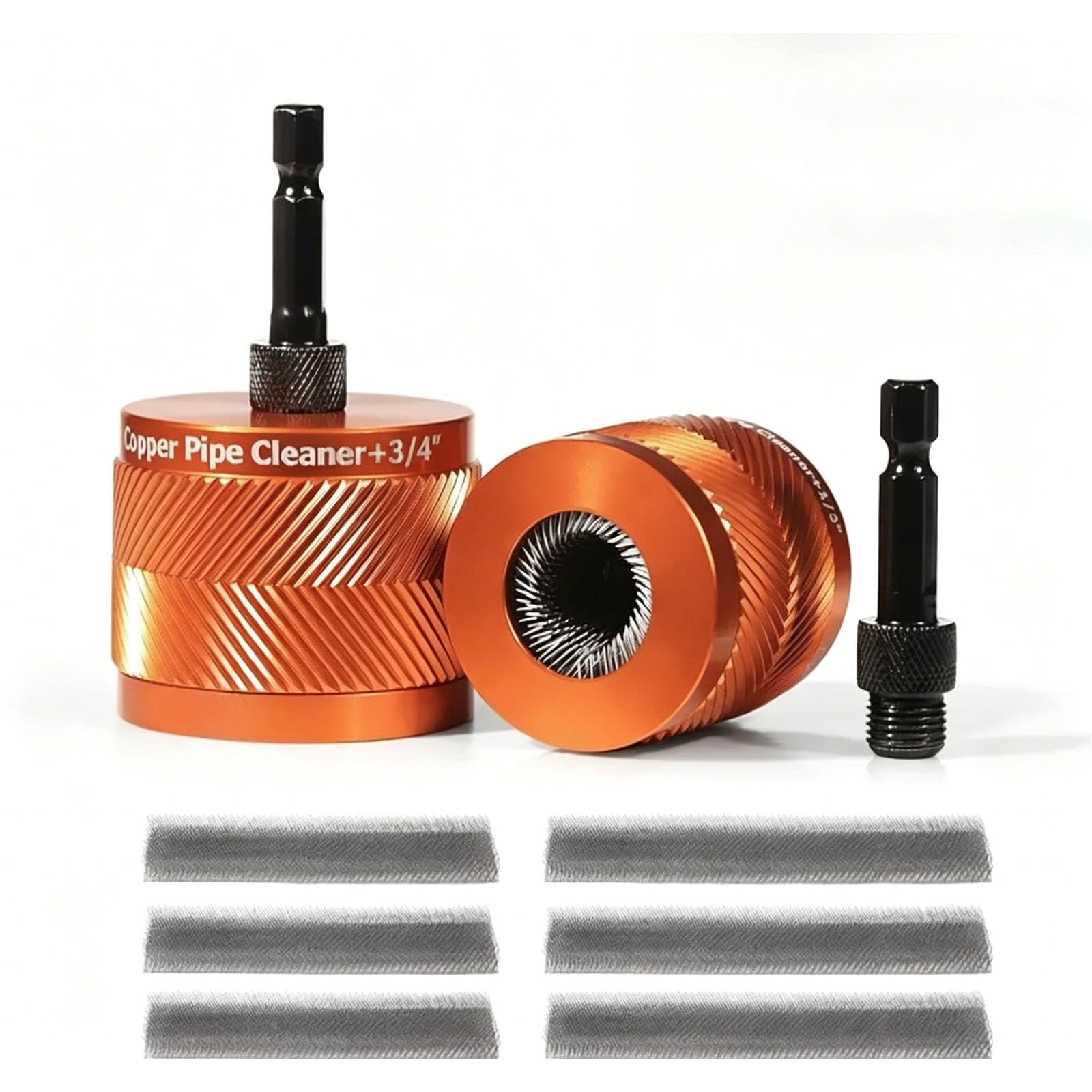 All Metal Construction Pipe Cleaning Brushes Set Pipe Brush Set Ideal for Plumbers Mechanics and Craft Enthusiasts Plumbing Maintenance Equipment
