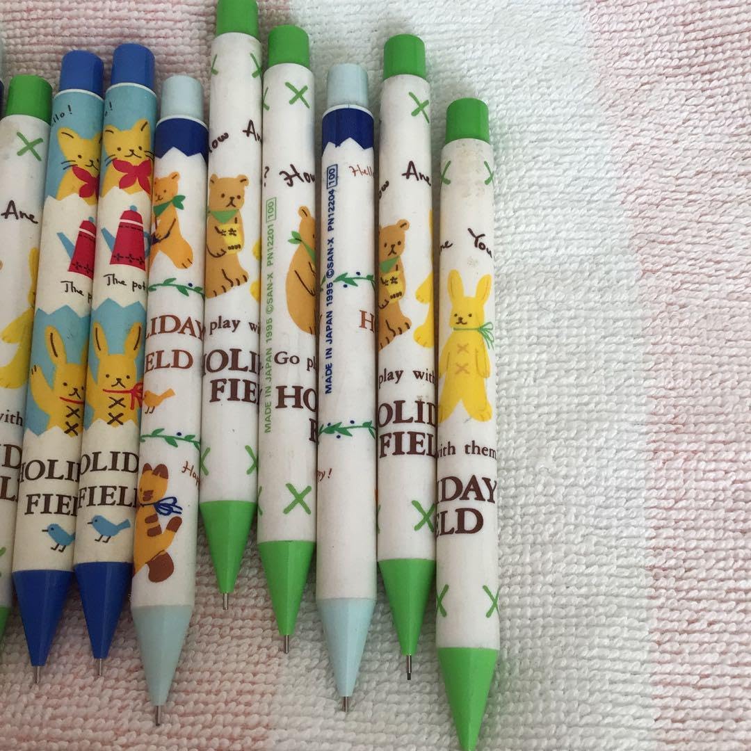 Amazon.co.jp: サンエックス シャーペン 柄付き 15本 レトロ