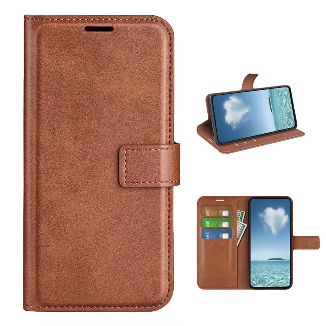 Cover per Nokia C12 / Nokia C12 Plus/Nokia C12 Pro Custodia, con [Slot per Schede] [Funzione Stand] Premium Pelle Flip Cover Custodia compatibile Nokia C12 / Nokia C12 Plus/Nokia C12 Pro