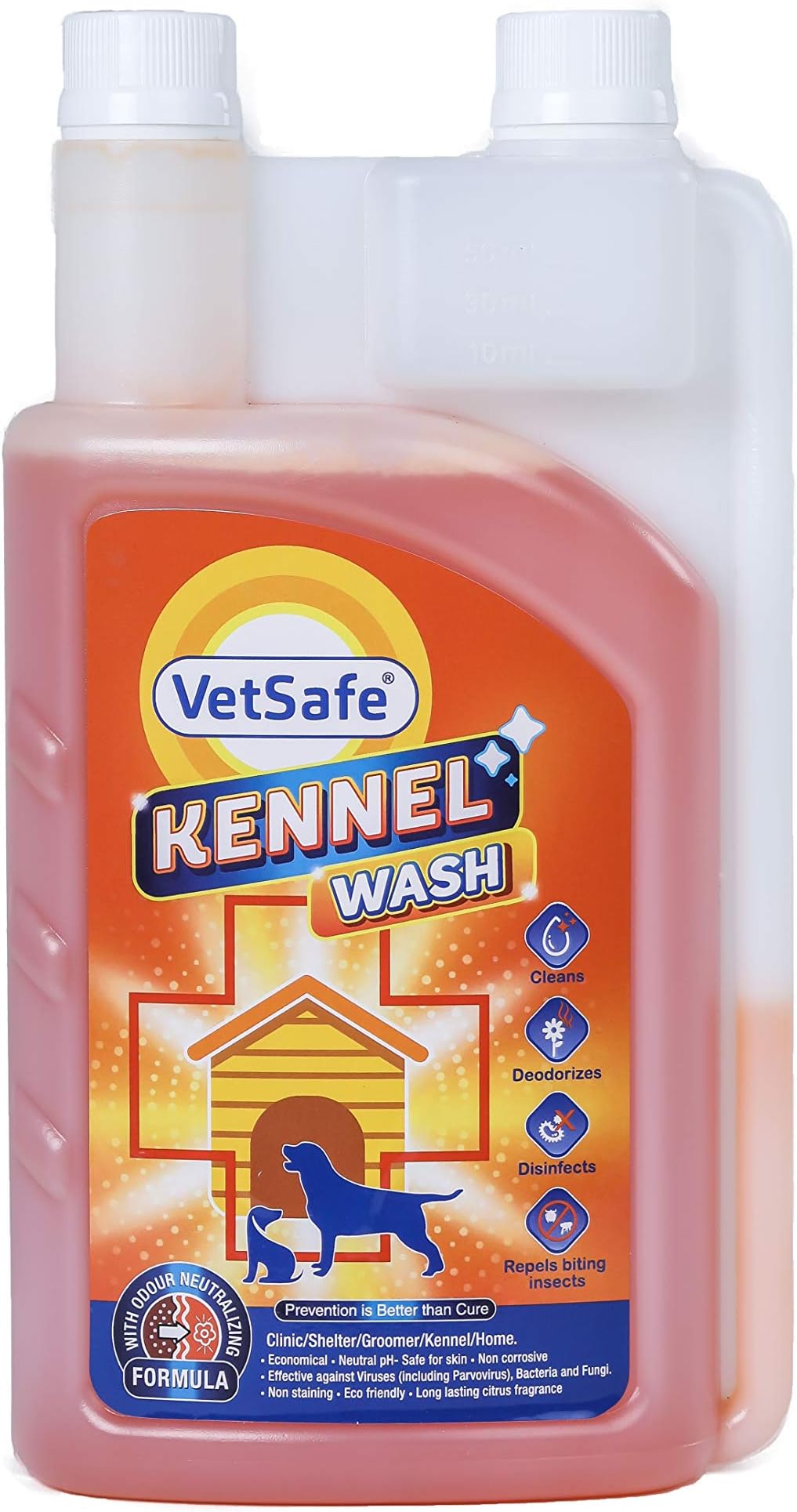 Buy VetSafe Kennel Wash 1000 ML Kennel Cleaner Pet Floor Cleaner