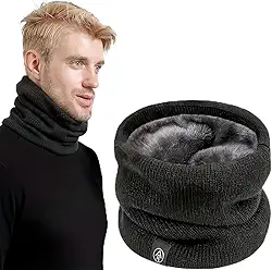 Cachecol quente polaina de pescoço veludo grosso para homens mulheres aquecedor de pescoço à prova de vento máscara de esqui cachecol facial para clima frio esportes ao ar livre