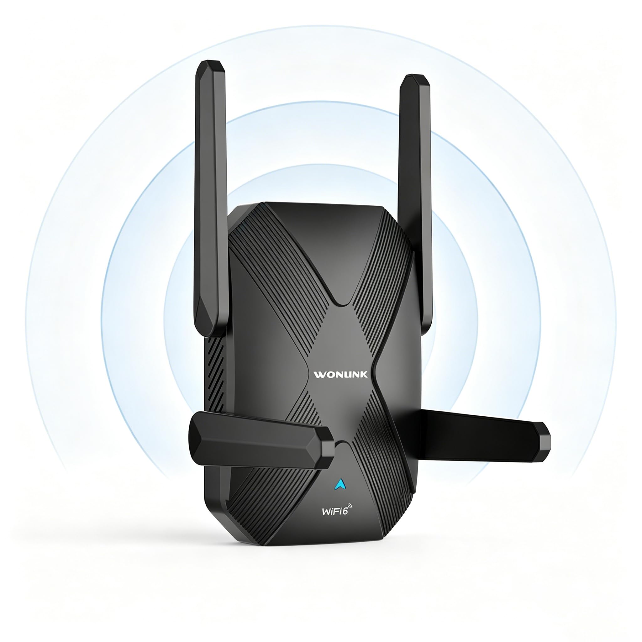 AX1500Mbps Amplificador de señal WiFi Repetidor WiFi 6 Dual Banda | 5G/2.4G, Extensor WiFi Soporte Modo Repetidor/Router/AP, 4 Antenas, WPS, Indicador de señal, Compatible con Todos los Routers
