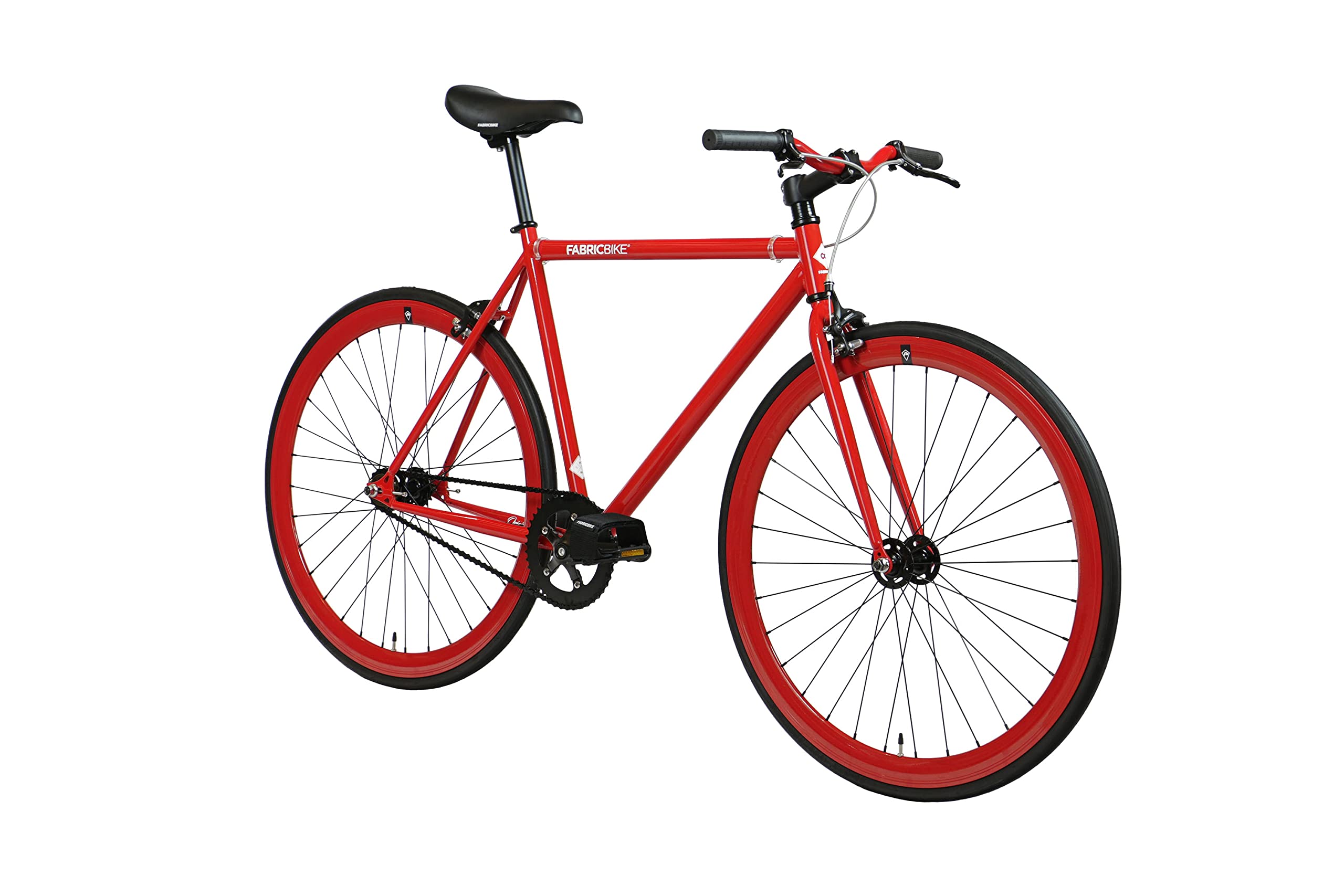 FabricBike Original - Bicicleta Fixed Gear Bike, Rueda 28 Pulgadas, Bicicleta de Piñón Fijo, Bici Single Speed, Cuadro Acero Hi-Ten, 10.45 kg (Talla M).