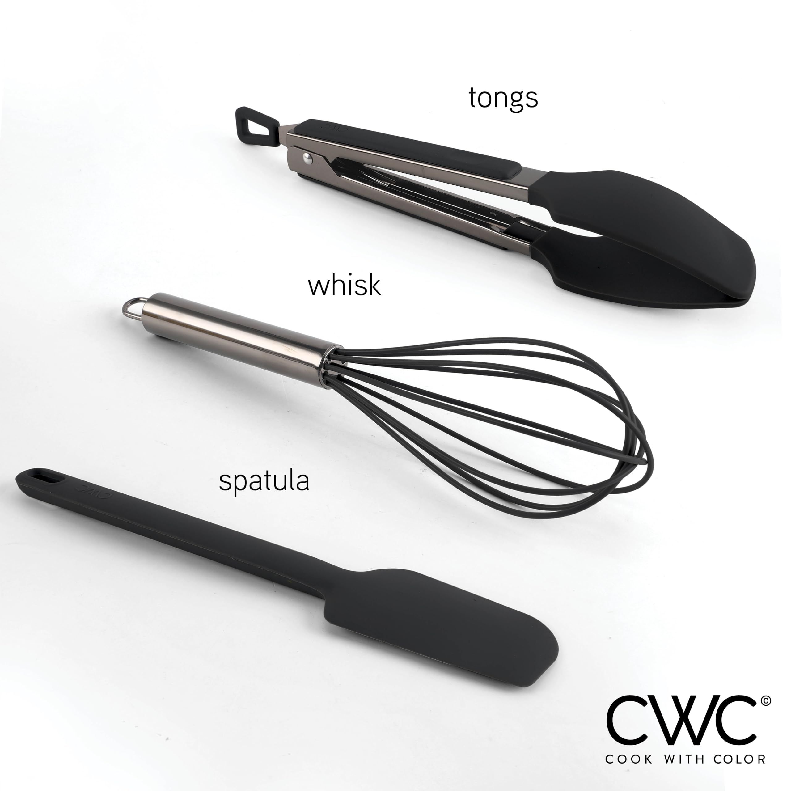Amazon | COOK WITH COLOR(クックウィズカラー)シリコン調理器具、3点