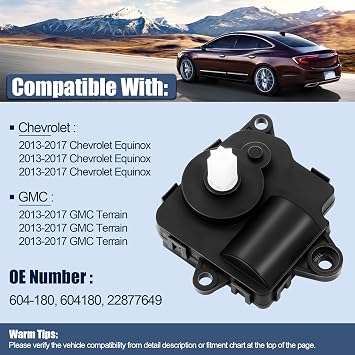 604-180 HVAC Blend Door Actuator for Chevy Equinox GMC Terrain 2013-2017