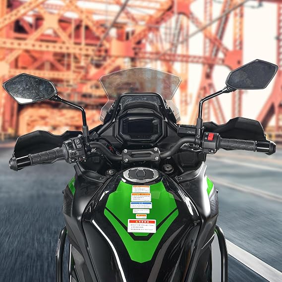 Motorcycle Versys 650 Handguards Handle Bar Hand Brush Guards Brake Clutch Protector Airflow Wind Shield Deflector Windshield Cover for KLE650 Versys650 Versys-650 KLE 650 2022 2023 Parts