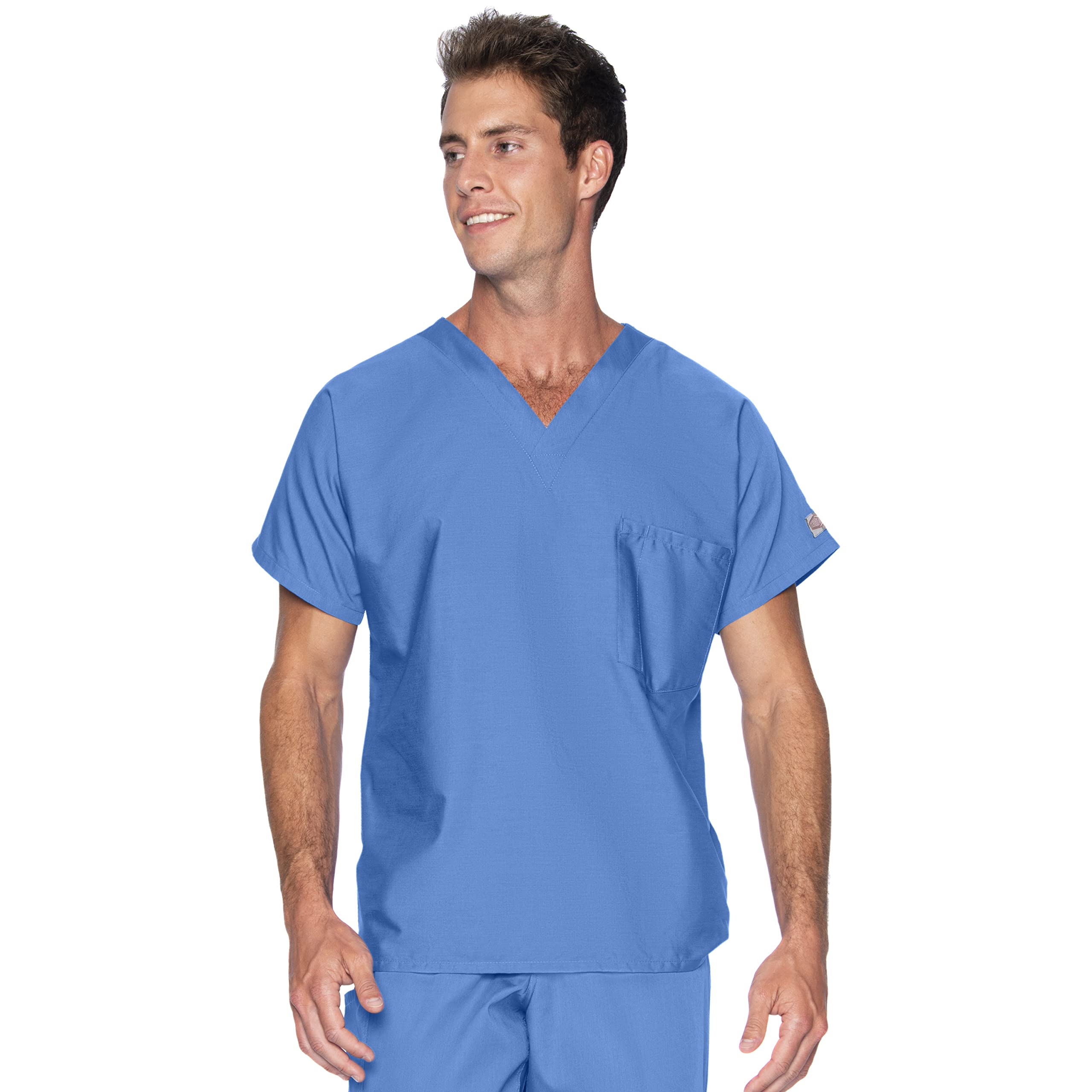 Landau Scrub Zone Unisex Relaxed Fit 1-Pocket V-Neck Scrub Top 71221